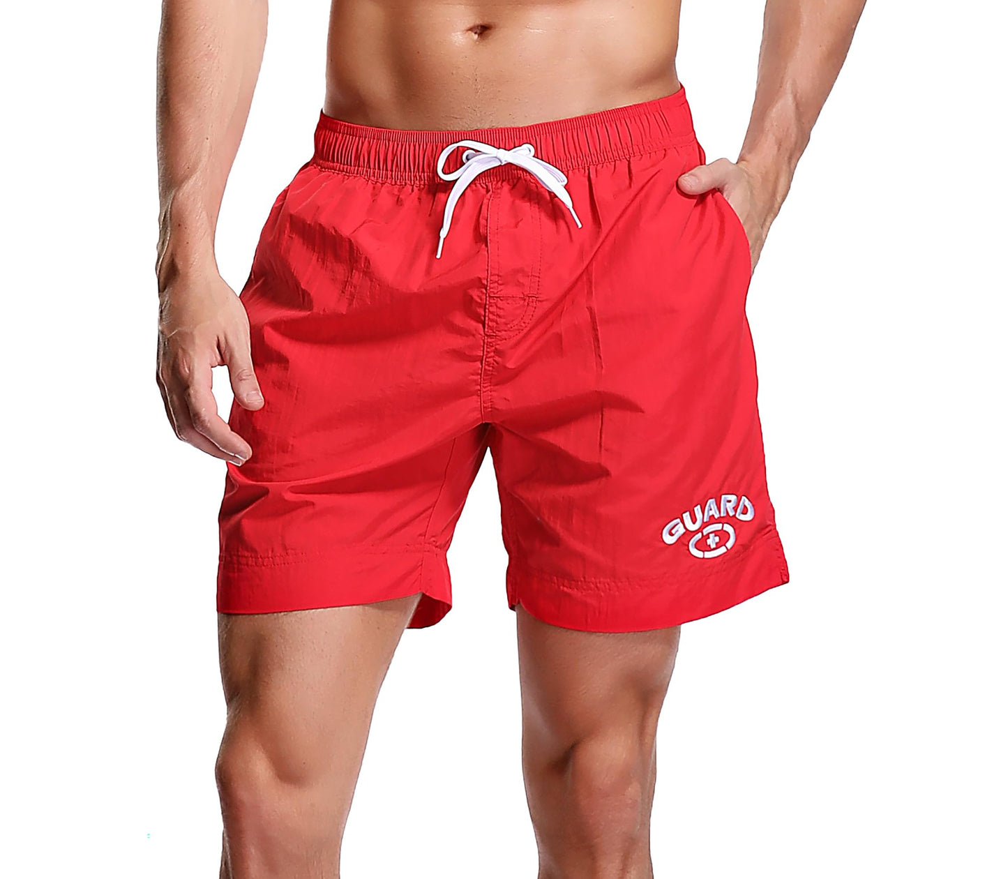 Adoretex Men's Guard Quick Dry Mesh Lining Pockets Swim Trunks Water Shorts Swimsuit