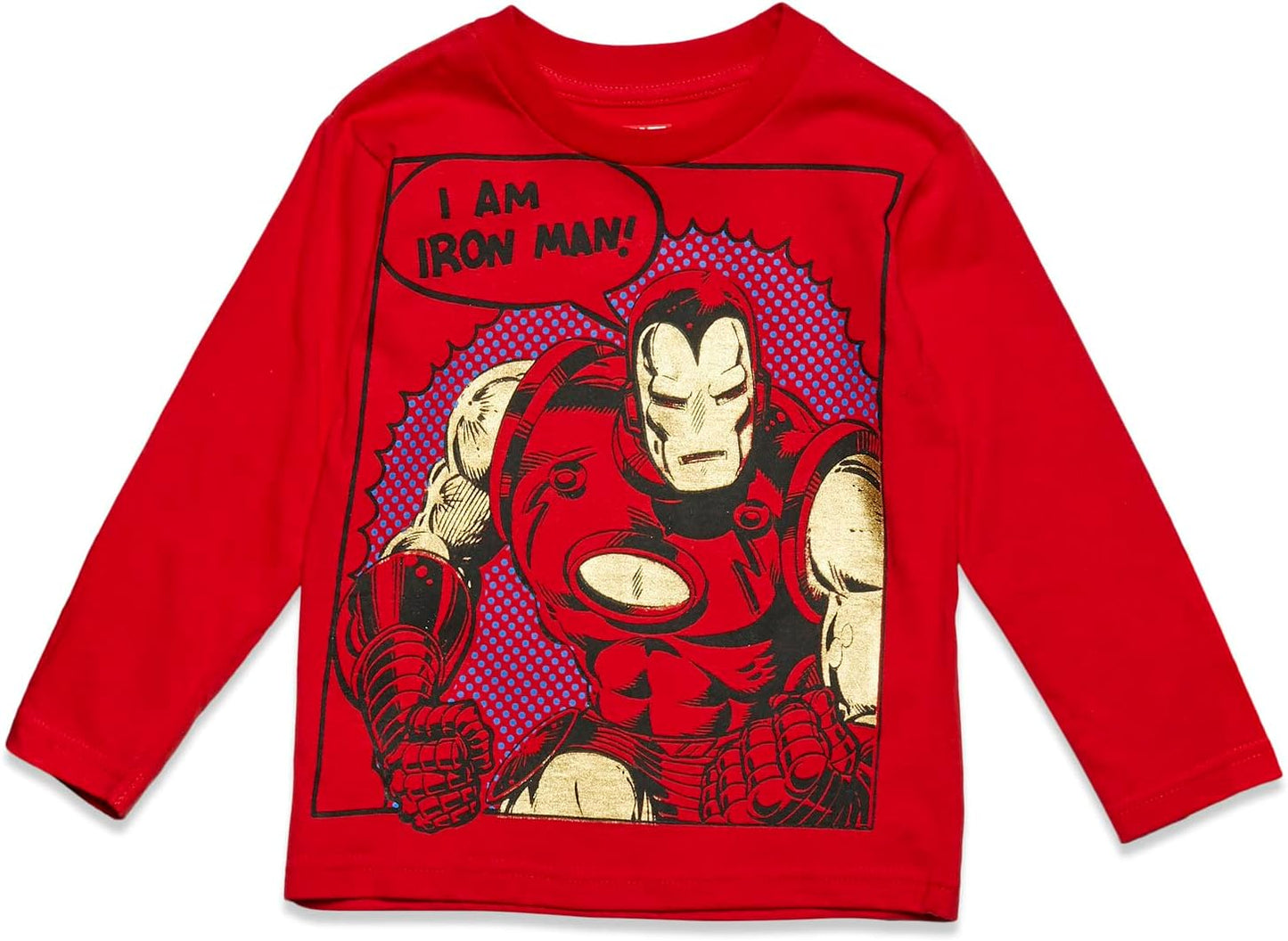 Marvel Avengers 4 Pack Long Sleeve T-Shirts Toddler to Big Kid