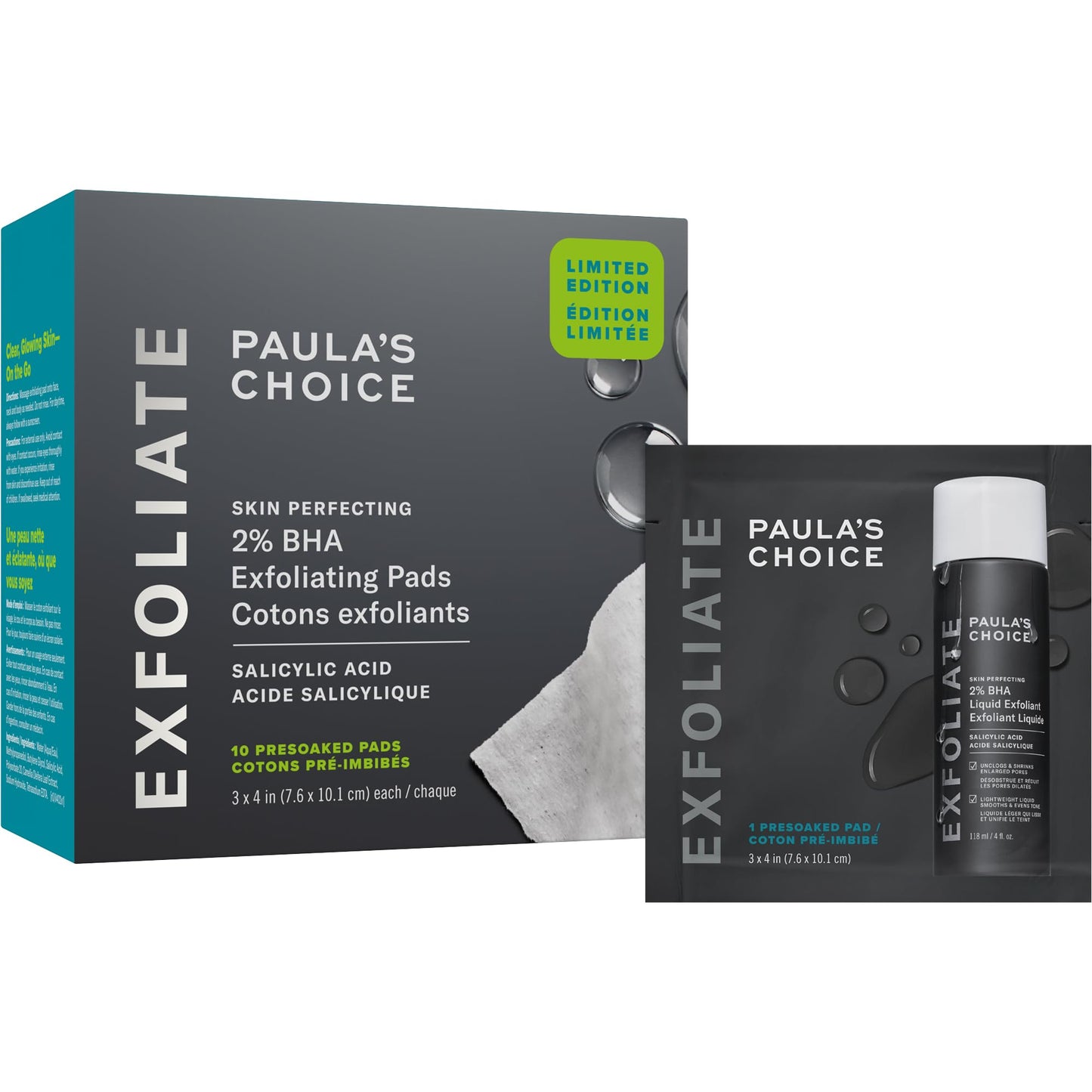 Paula's Choice SKIN PERFECTING 2% BHA Liquid Salicylic Acid Exfoliant-Facial Exfoliant for Enlarged Pores, Wrinkles & Fine Lines, Suitable for Blackhead-Prone Skin, Fragrance-Free