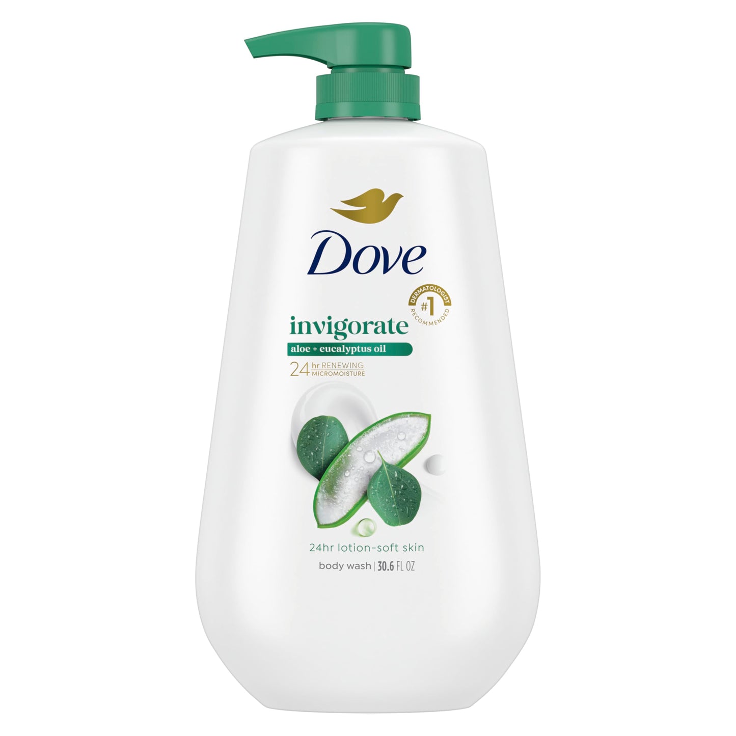 Dove Body Wash Deep Moisture for 24hr Lotion-Soft Skin Moisture Moisturizing Skin Cleanser with No Sulfates No Parabens 30.6 oz