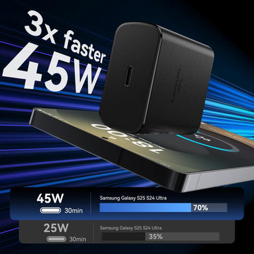 45W Samsung Super Fast Phone Charger, USB C Fast Charger Samsung Charge Fast Charging Cord Samsung Galaxy S25 S24 Ultra Charge 10FT Type C Charging Cable for Samsung Galaxy S25 Ultra/S25/S24/S23/S22