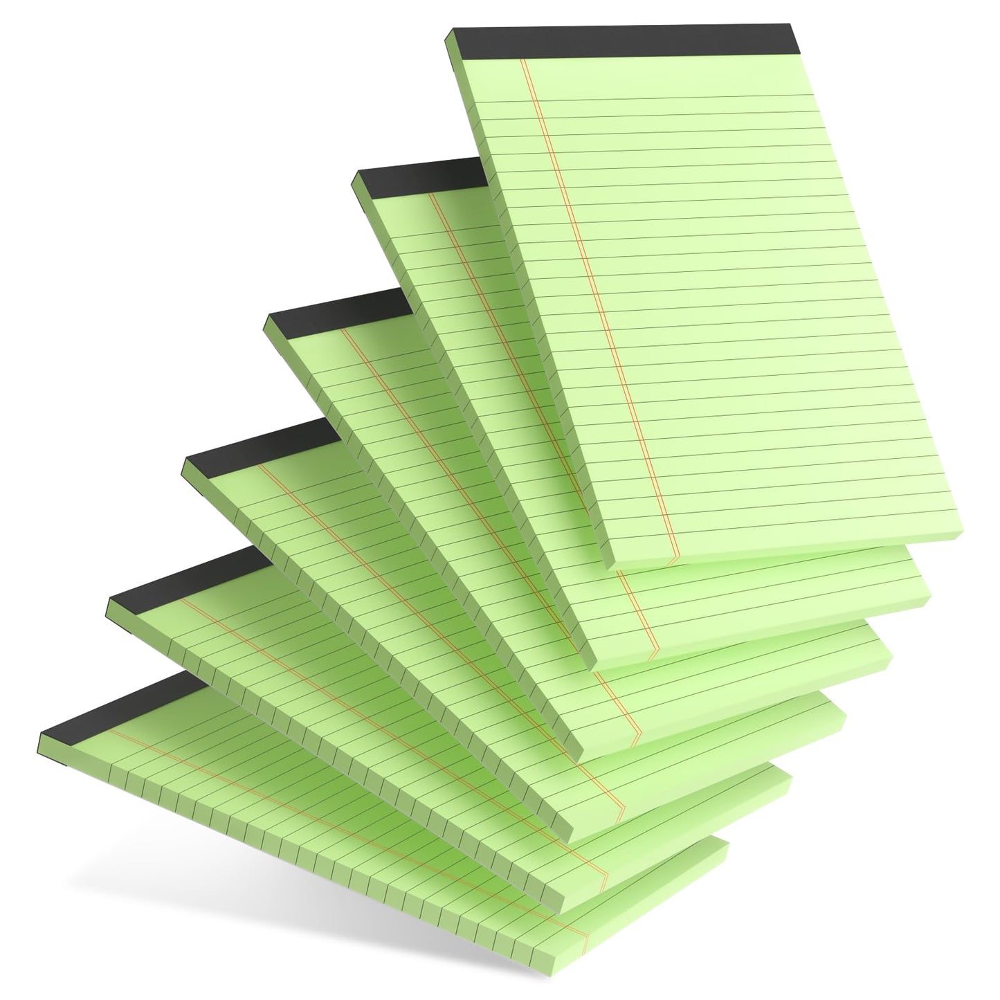 5pcs Colored Note Pads 5x8 College Ruled Small Legal Pads Paper Notepads 5 Pack Study Back Writing Pads 5 x 8 Paper Pads Perforated Narrow Ruled Pads of Paper