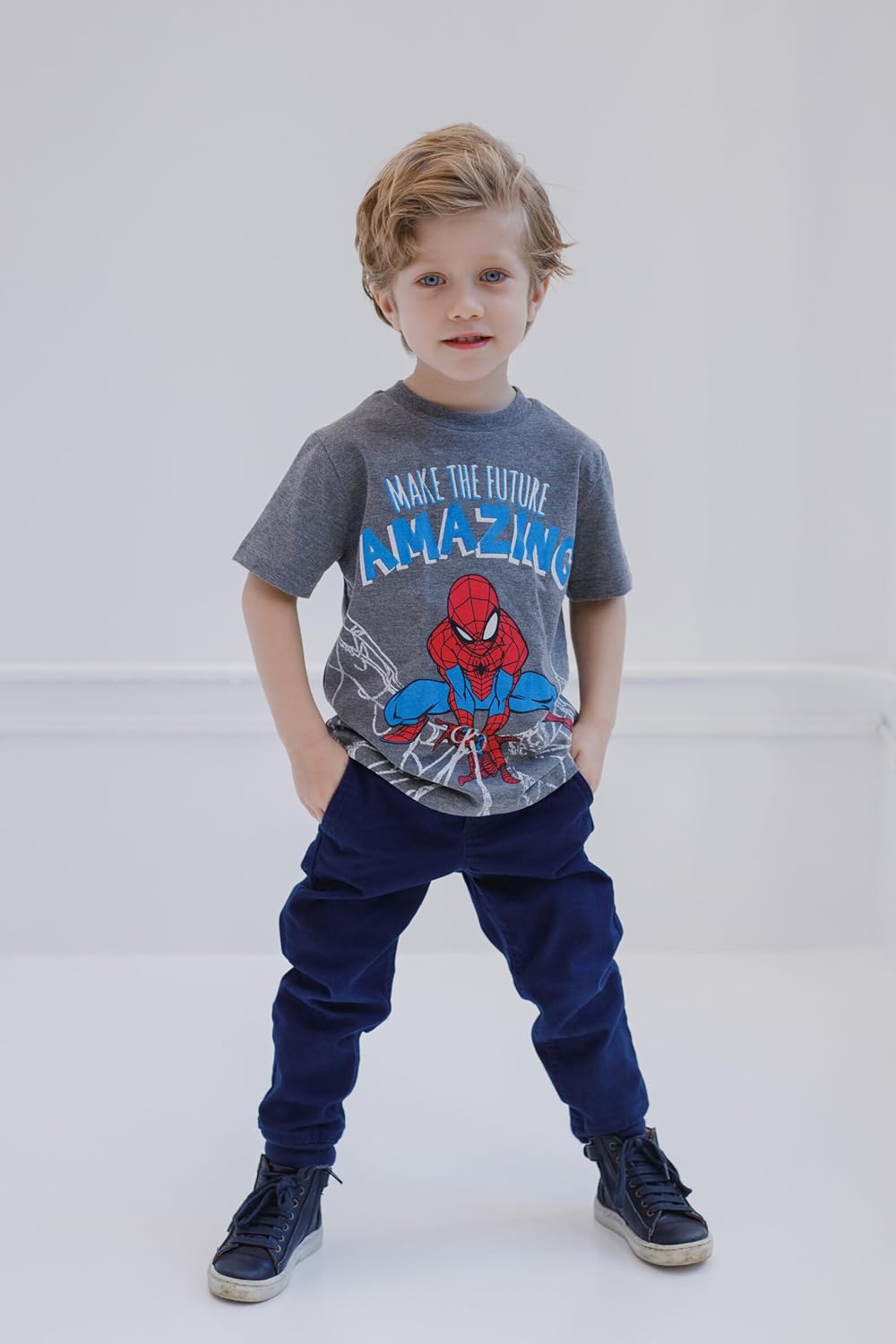 Marvel 2 Pack T-Shirts Toddler to Big Kid Sizes (2T - 18-20)