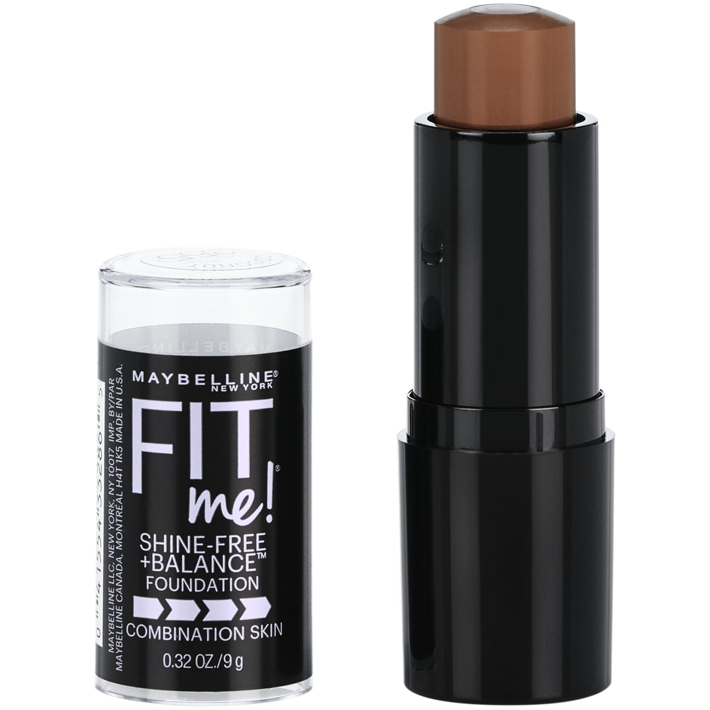 Maybelline Fit Me Shine-Free + Balance Foundation Stick, Multi-Use Face Makeup and Contour Stick For Natural, Matte Coverage, Natural Beige, 1 Count