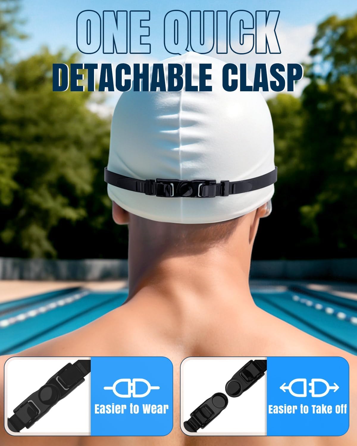 Rantizon Swim Goggles 2 Pack, Wide View Anti Fog&UV Swimming Goggles for Audlt, No Leaking Summer Gifts for Men Women Kid