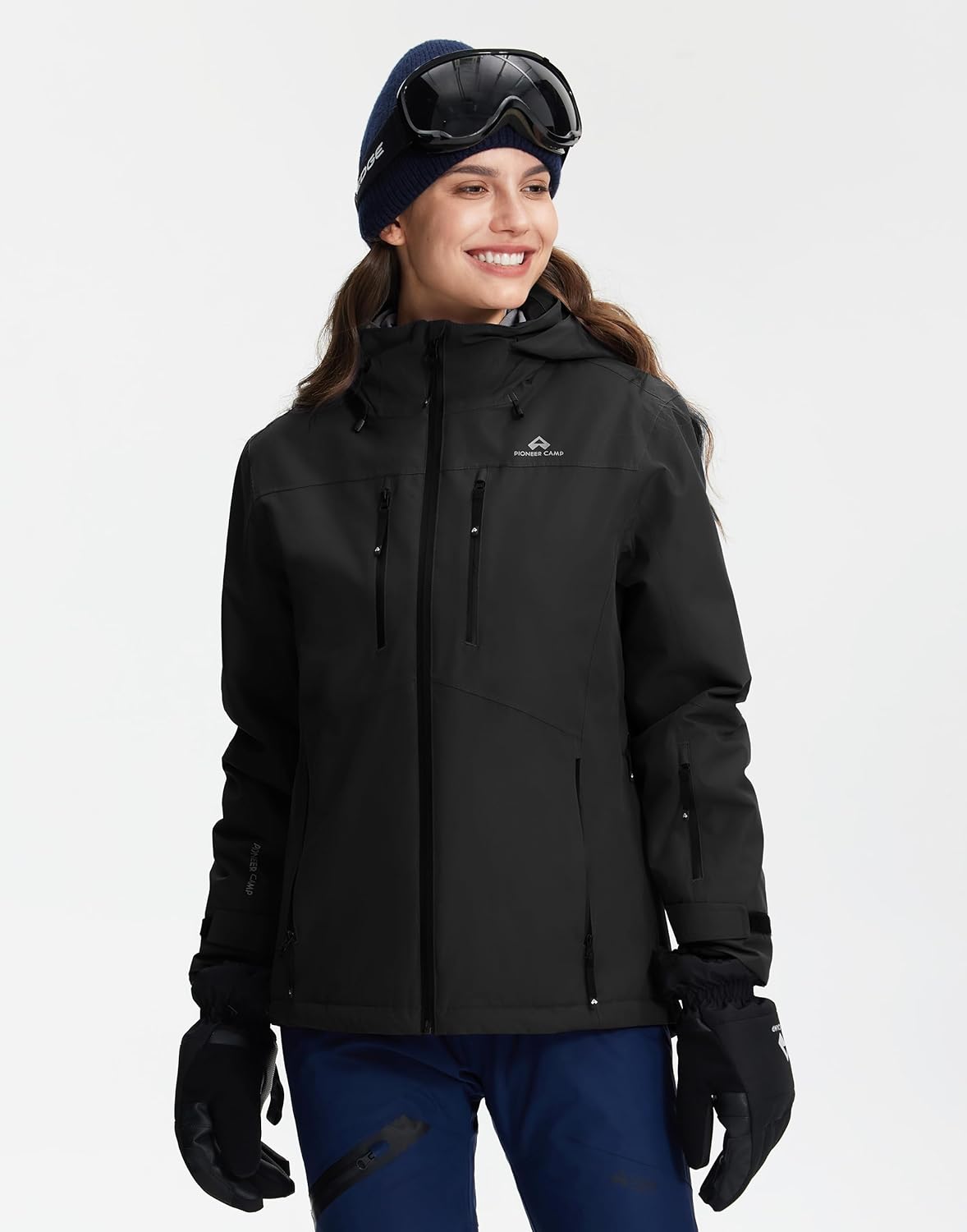 Pionner Camp Women's Ski Jacket 20k Waterproof Insulated Winter Snow Coat Rain Jacket for Skiing Snowboarding Hiking