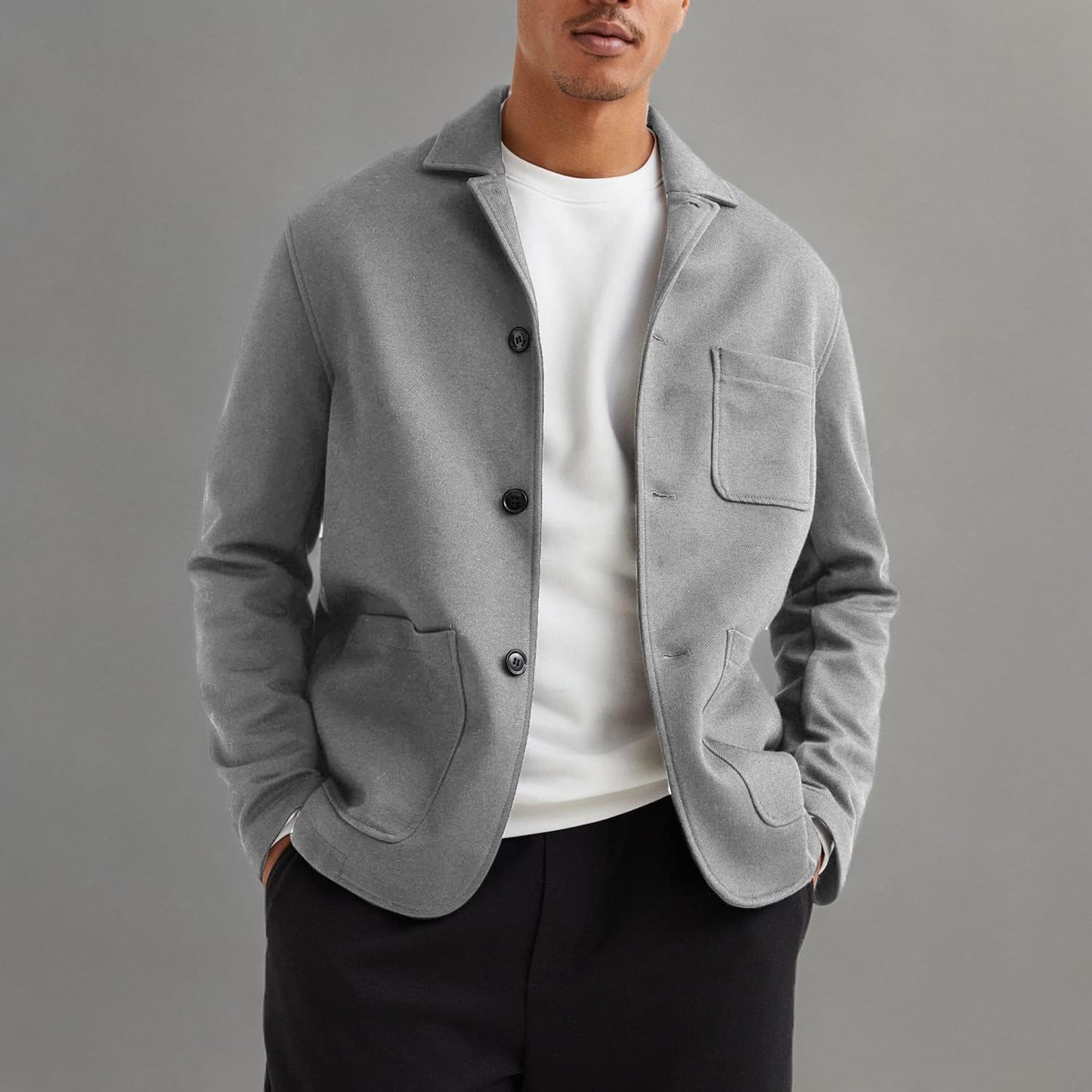 WZIKAI Men's Casual Sport Coat Jacket Regular Fit Lightweight Suit Jacket for Men