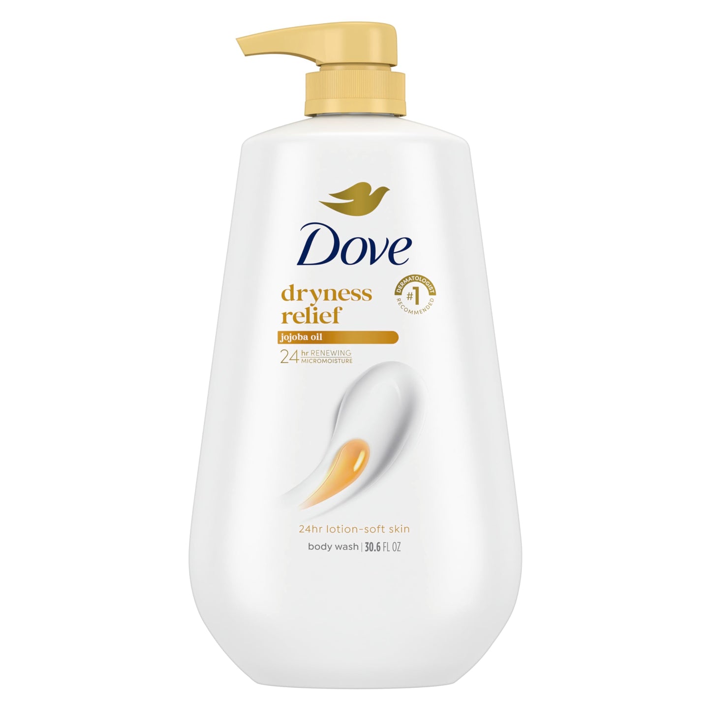 Dove Body Wash Deep Moisture for 24hr Lotion-Soft Skin Moisture Moisturizing Skin Cleanser with No Sulfates No Parabens 30.6 oz