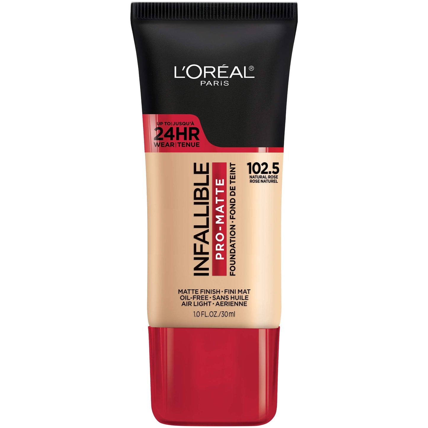 L'Oreal Paris Makeup Infallible Pro-Matte Liquid Longwear Foundation, 105 Natural Beige, 1 fl; oz.