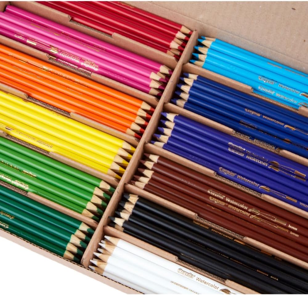 Crayola Classpack Watercolor Pencils, 240ct, 20 each of 12 Colors, Great for Classroom, Educational, Art Tools