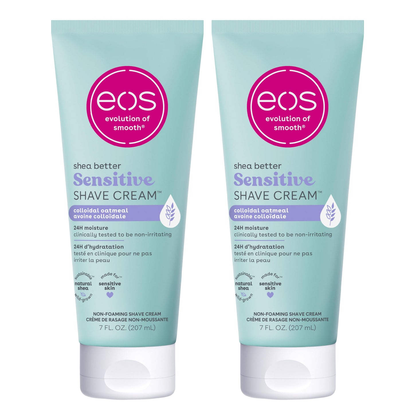 eos Shea Better Women's Shave Cream- Vanilla Bliss, Shea Butter Skin Care, Shaving Cream for Women, 14 fl oz, 2-Pack