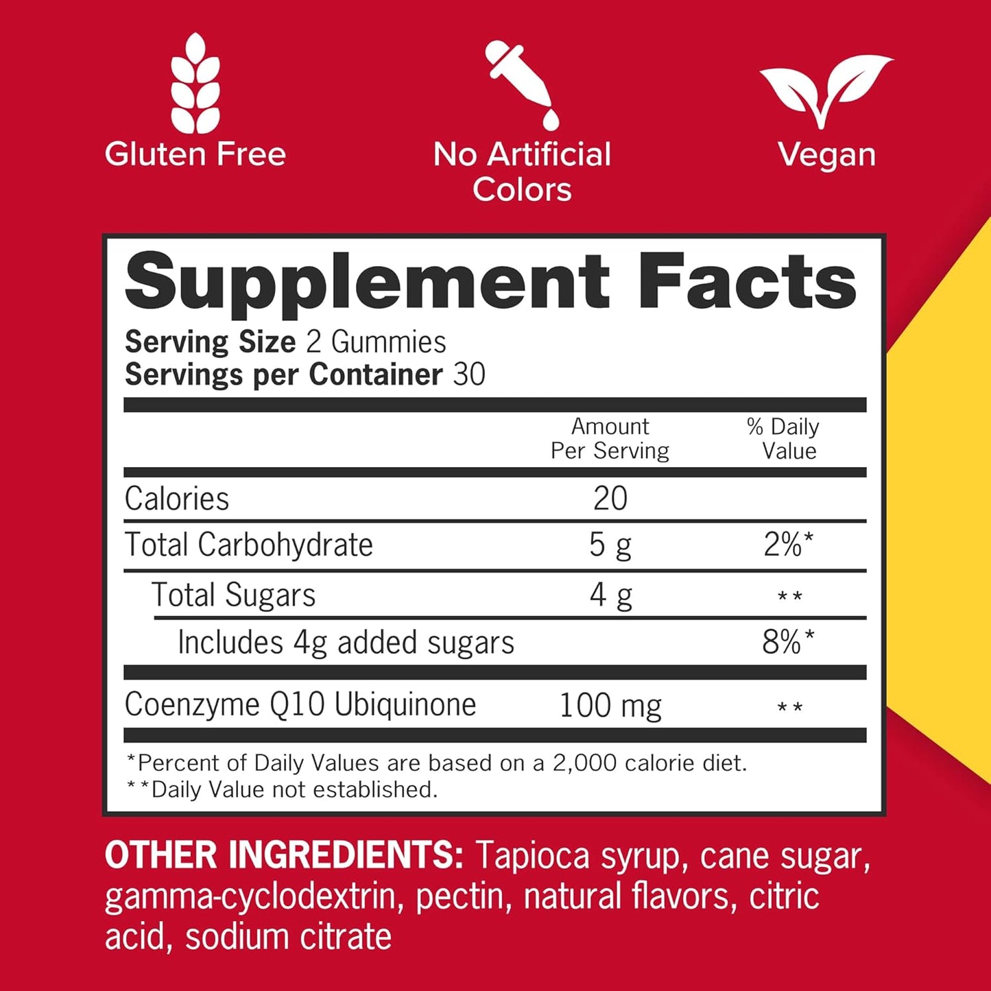Qunol CoQ10 Gummies, CoQ10 100mg, Delicious Gummy Supplements, Helps Support Heart Health, Vegan, Gluten Free, Ultra High Absorption, 2 Month Supply (60 Count, Pack of 2)