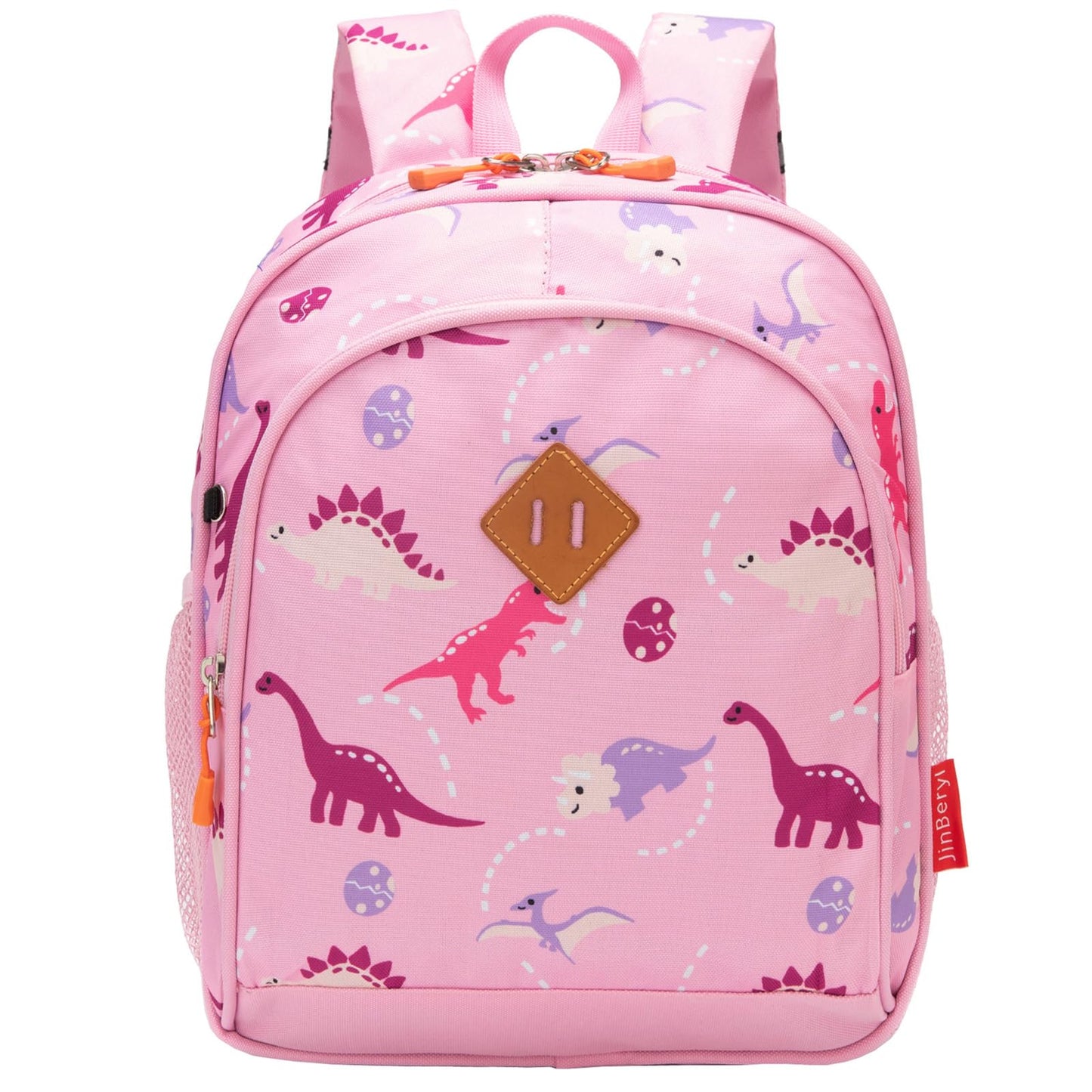 Toddler Backpack Boys, 15 Inch Kids Backpack for Preschool or Kindergarten, Dinosaur Green