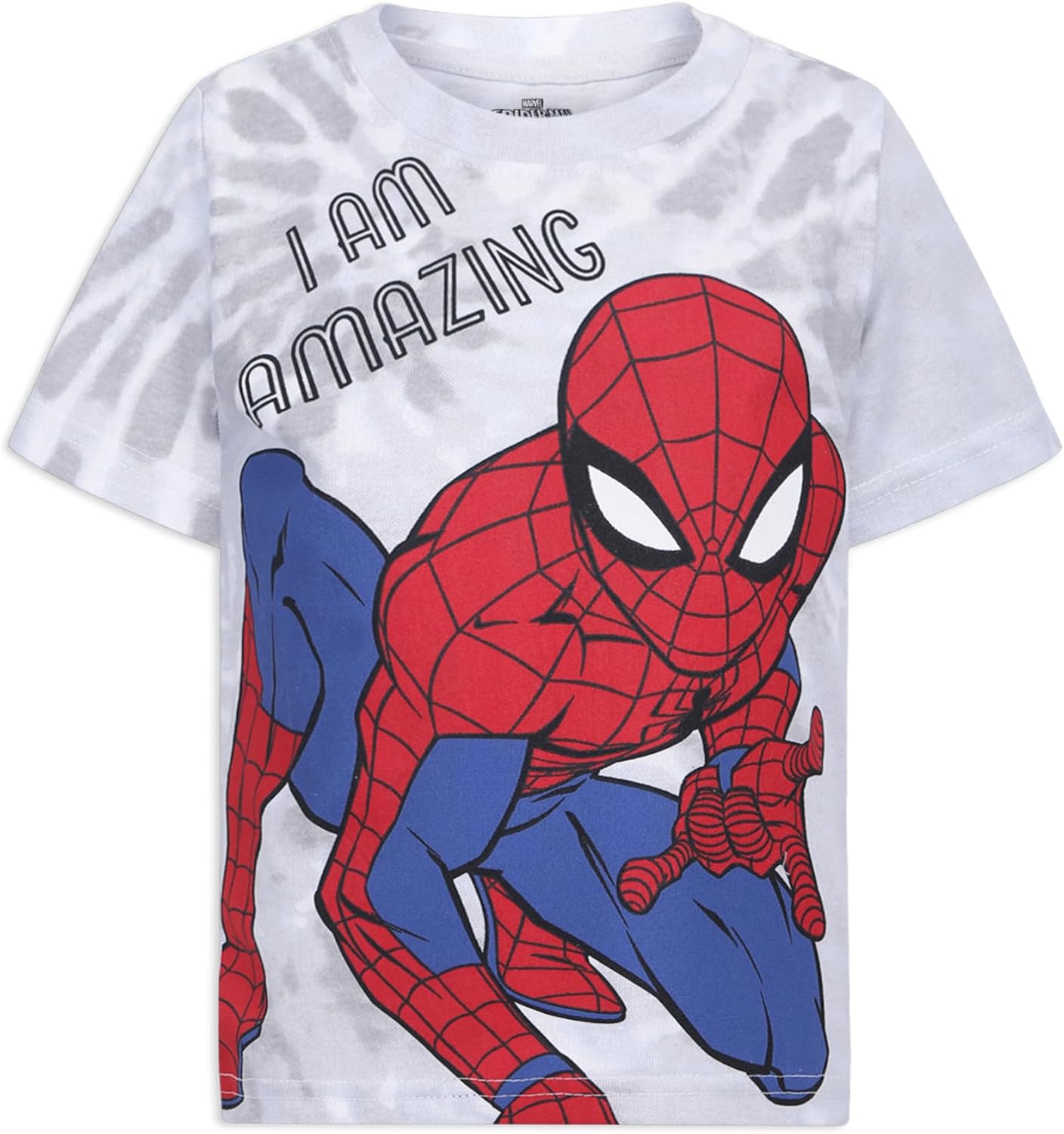 Marvel Spider-Man Boys 3 Pack Short Sleeve T-Shirts for Toddlers and Big Kids