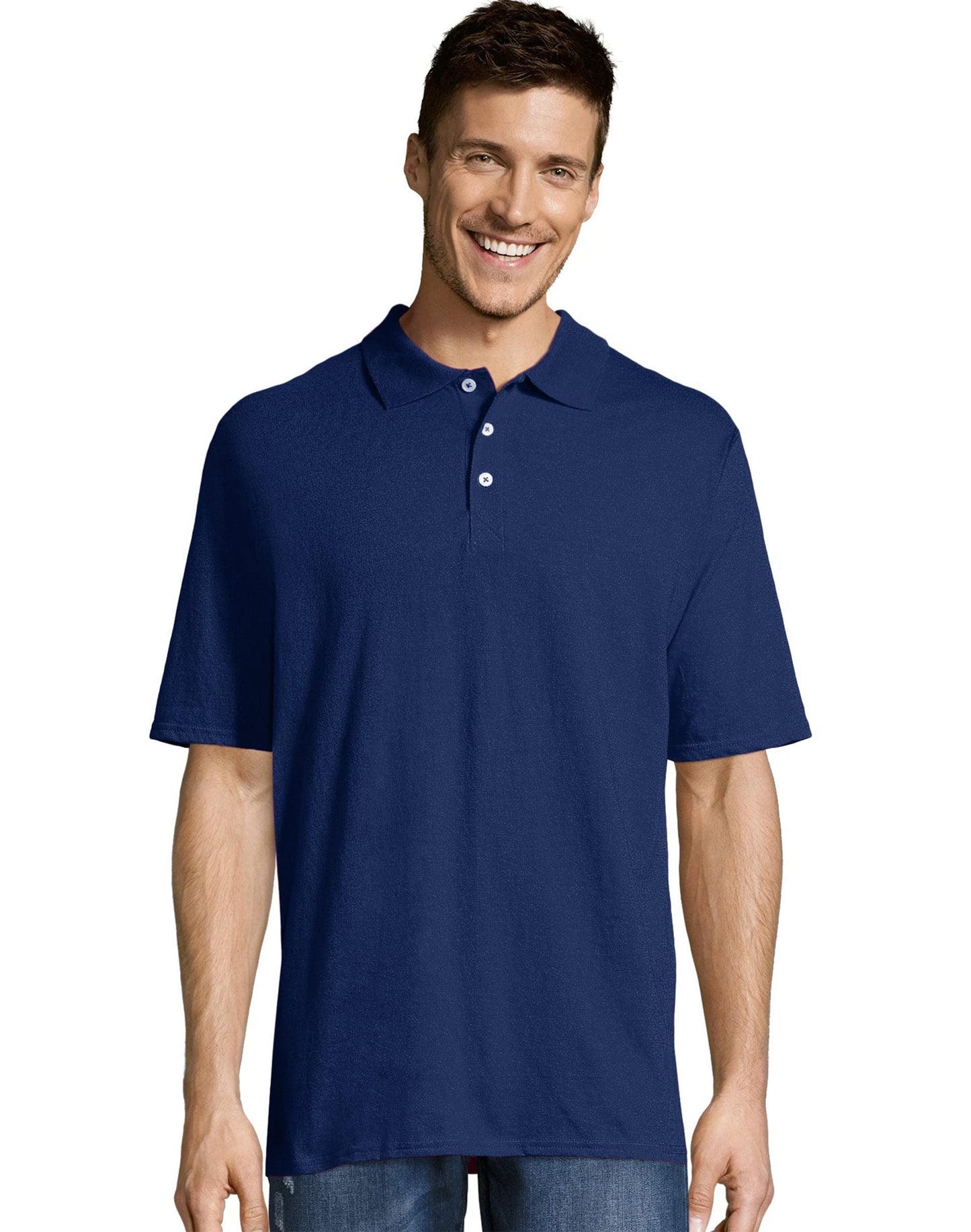 Hanes Men's Short Sleeve X-Temp Performance Polo