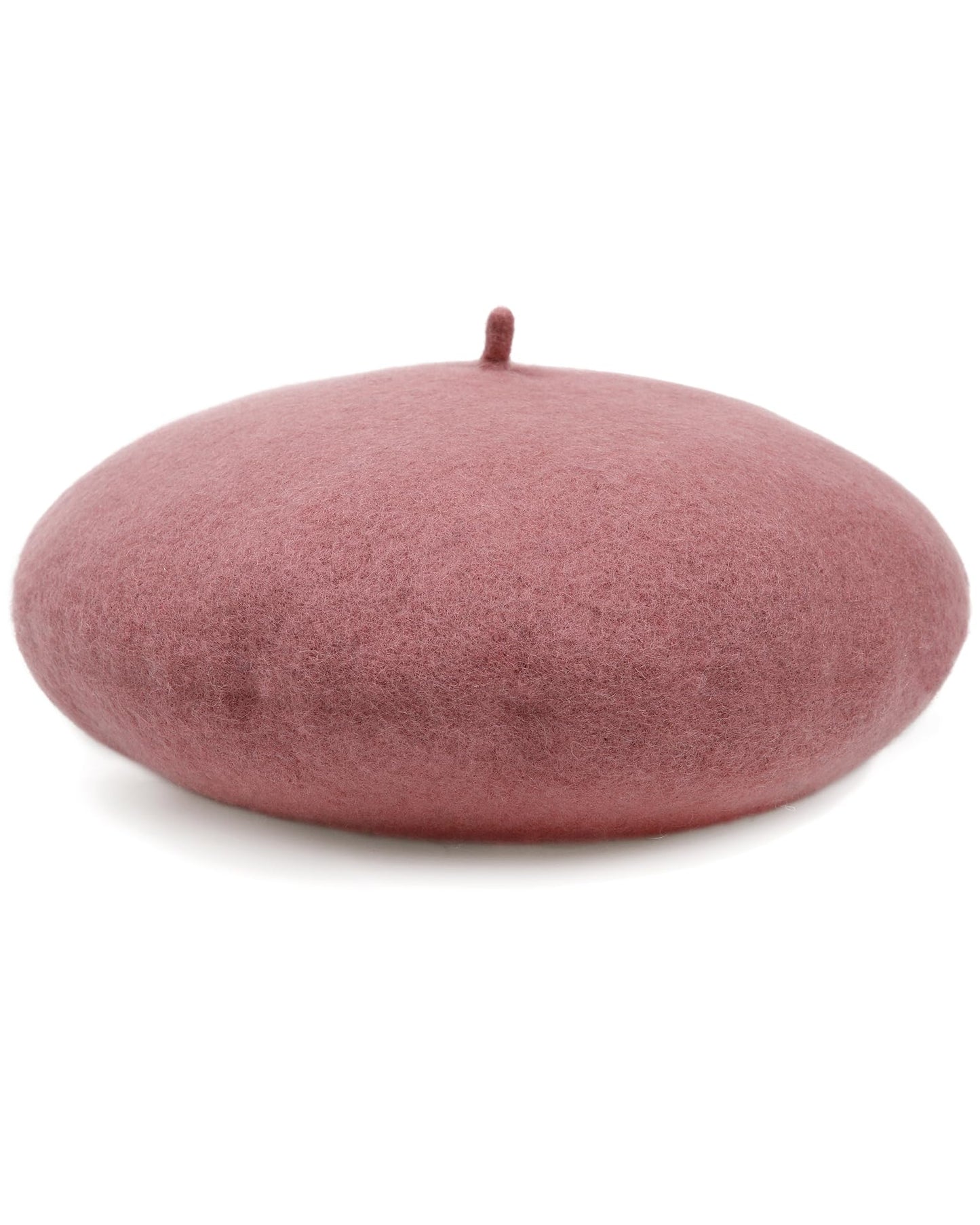 Women French Wool Beret Hats - Solid Color Classic Beanie Winter Cap