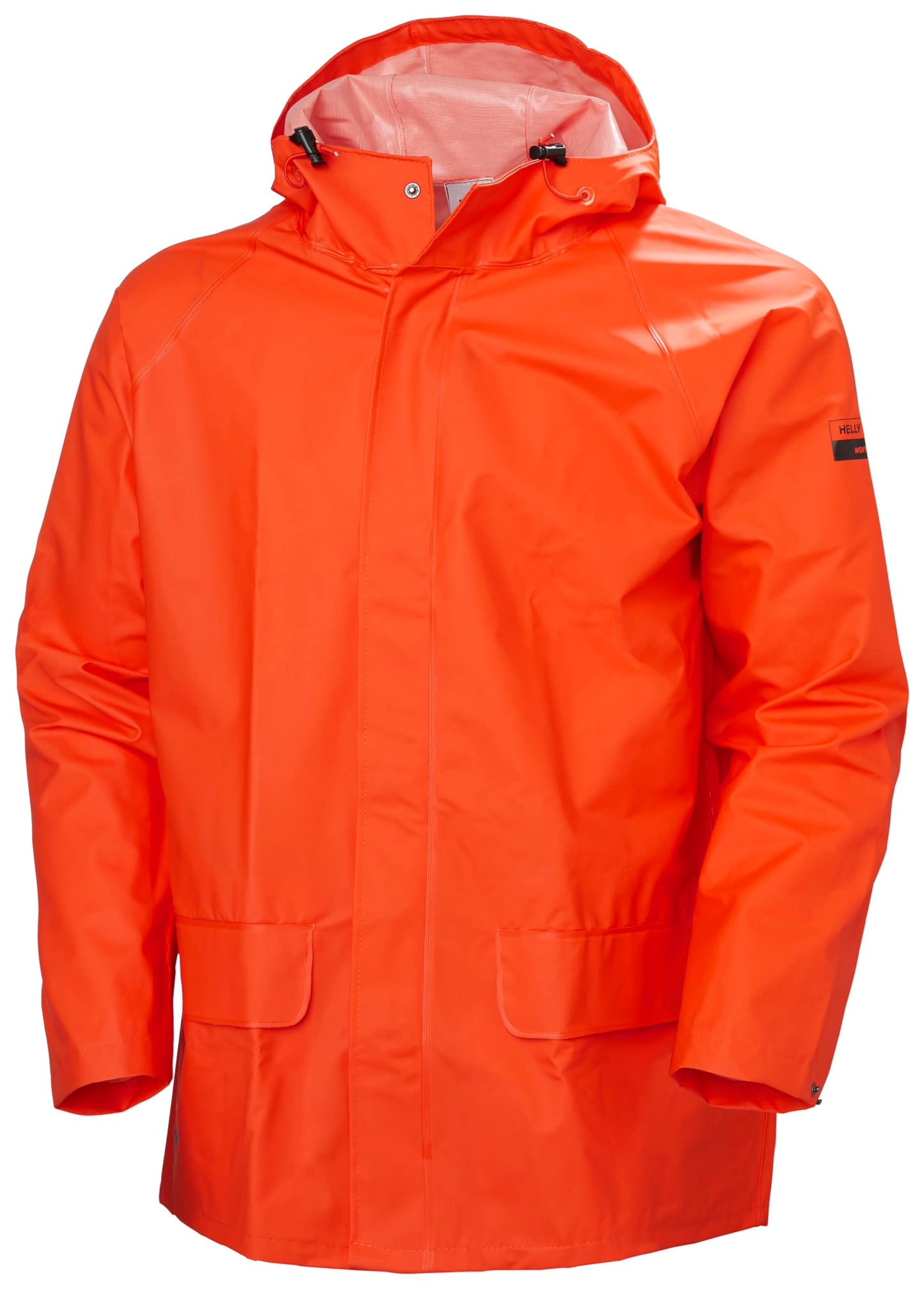 Helly-Hansen Workwear Mandal Adjustable Waterproof Jackets for Men - Heavy Duty Comfortable PVC-Coated Protective Rain Coat