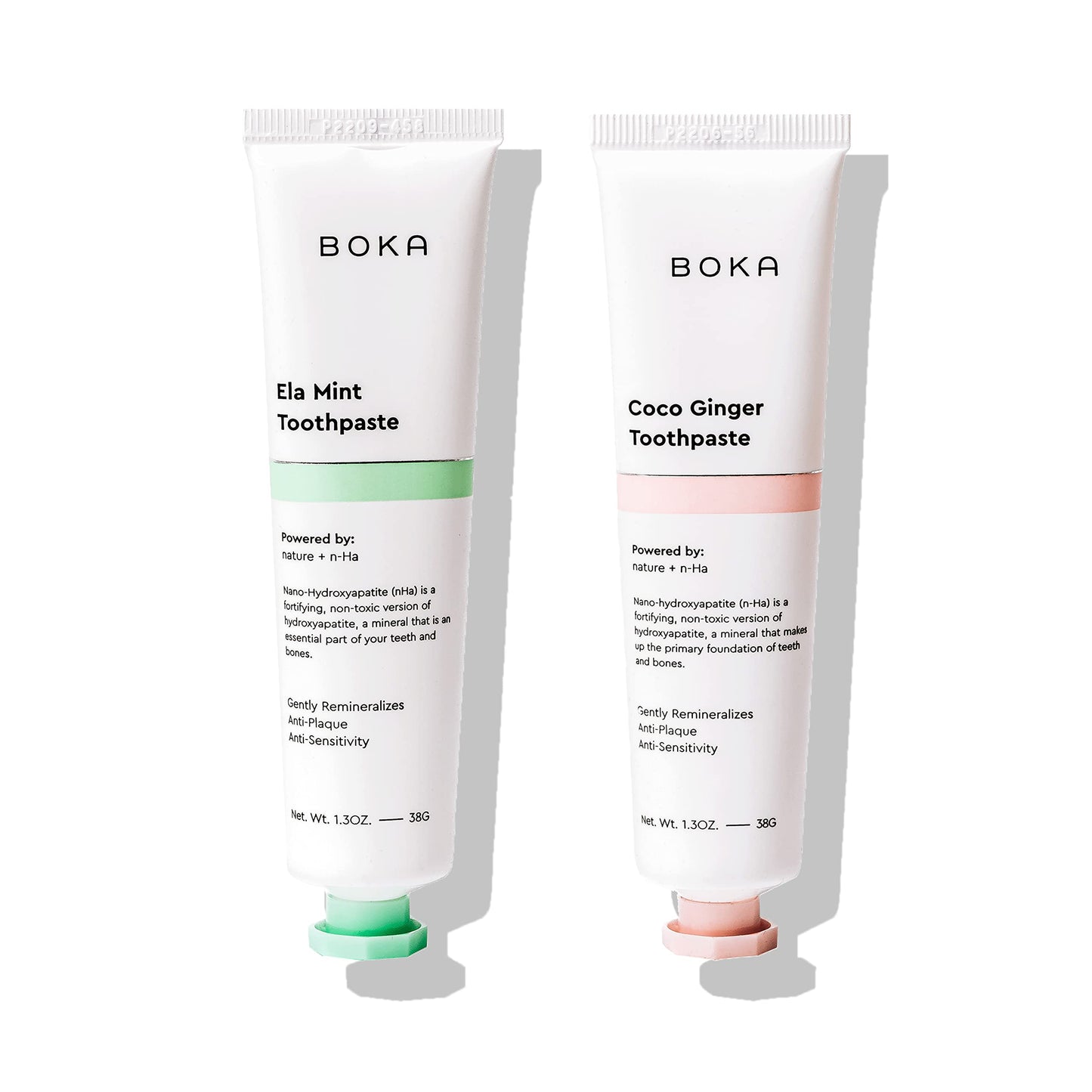 Boka Fluoride Free Toothpaste Nano Hydroxyapatite, Helps Remineralize, Appropriate for Sensitive Teeth, Whitening - for Adult, Kids Oral Care - Ela Mint Flavor, 4 Fl Oz 1Pk US Manufactured