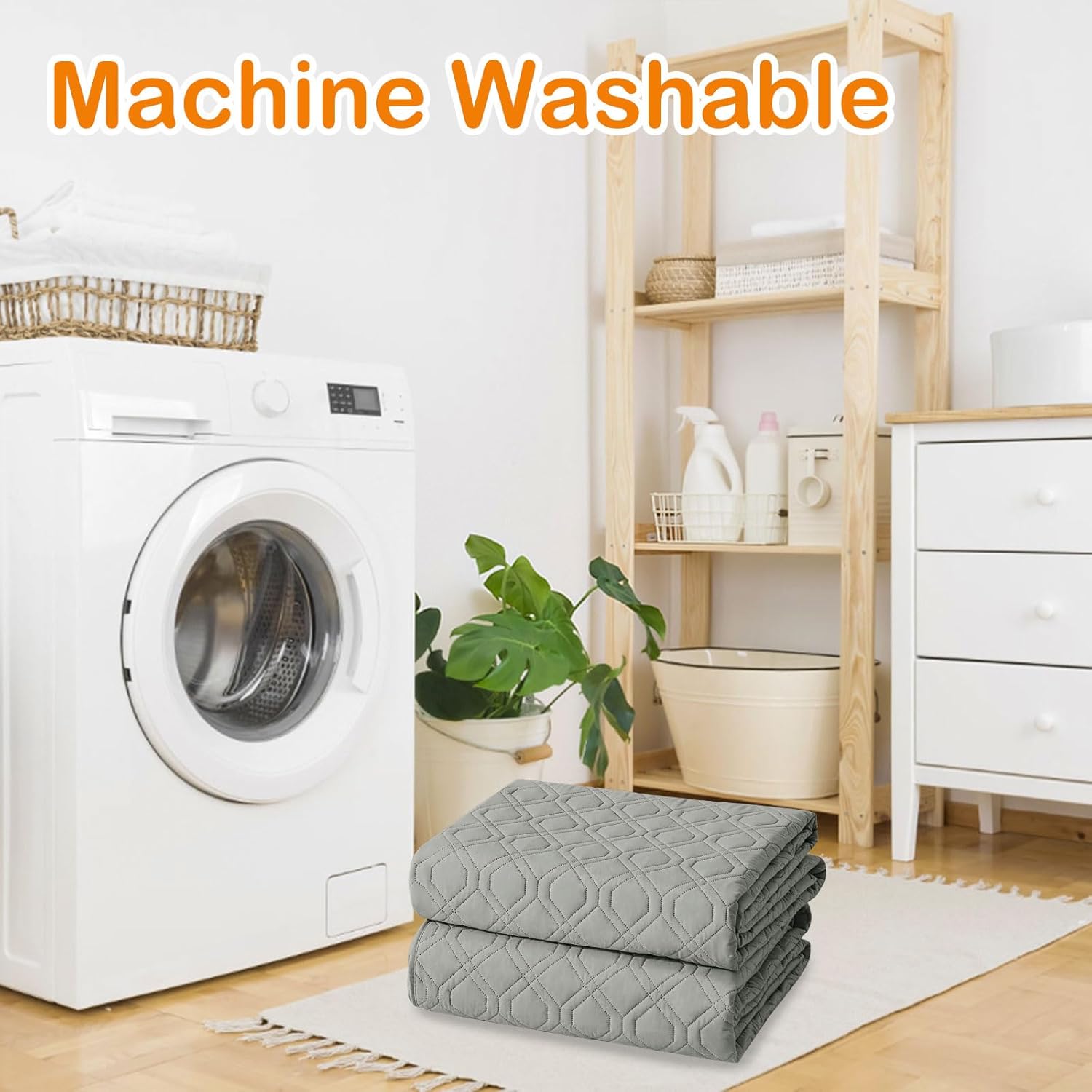 hyha Waterproof Dog Bed Blanket, Soft Pet Blankets, Waterproof Couch Cover for Dogs, Reversible Sofa Covers Washable for Furniture (30x70 Inch, Grey/Dark Grey)