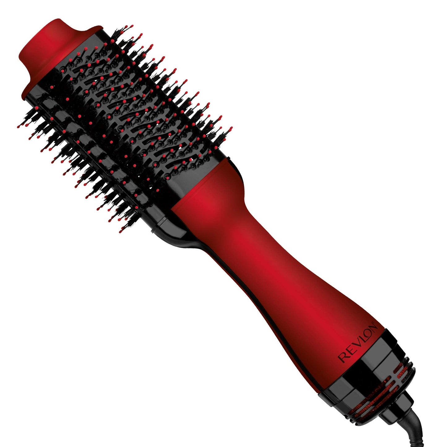 REVLON One-Step Volumizer Hair Dryer and Styler, for Less Frizz, More Shine, and Reduced Heat Damage for Salon Style Round Brush for Blowout, Black (Amazon Exclusive)