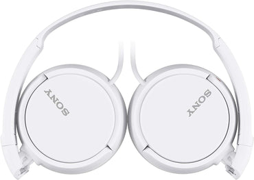 Sony ZX Series Wired On-Ear Headphones, White MDR-ZX110