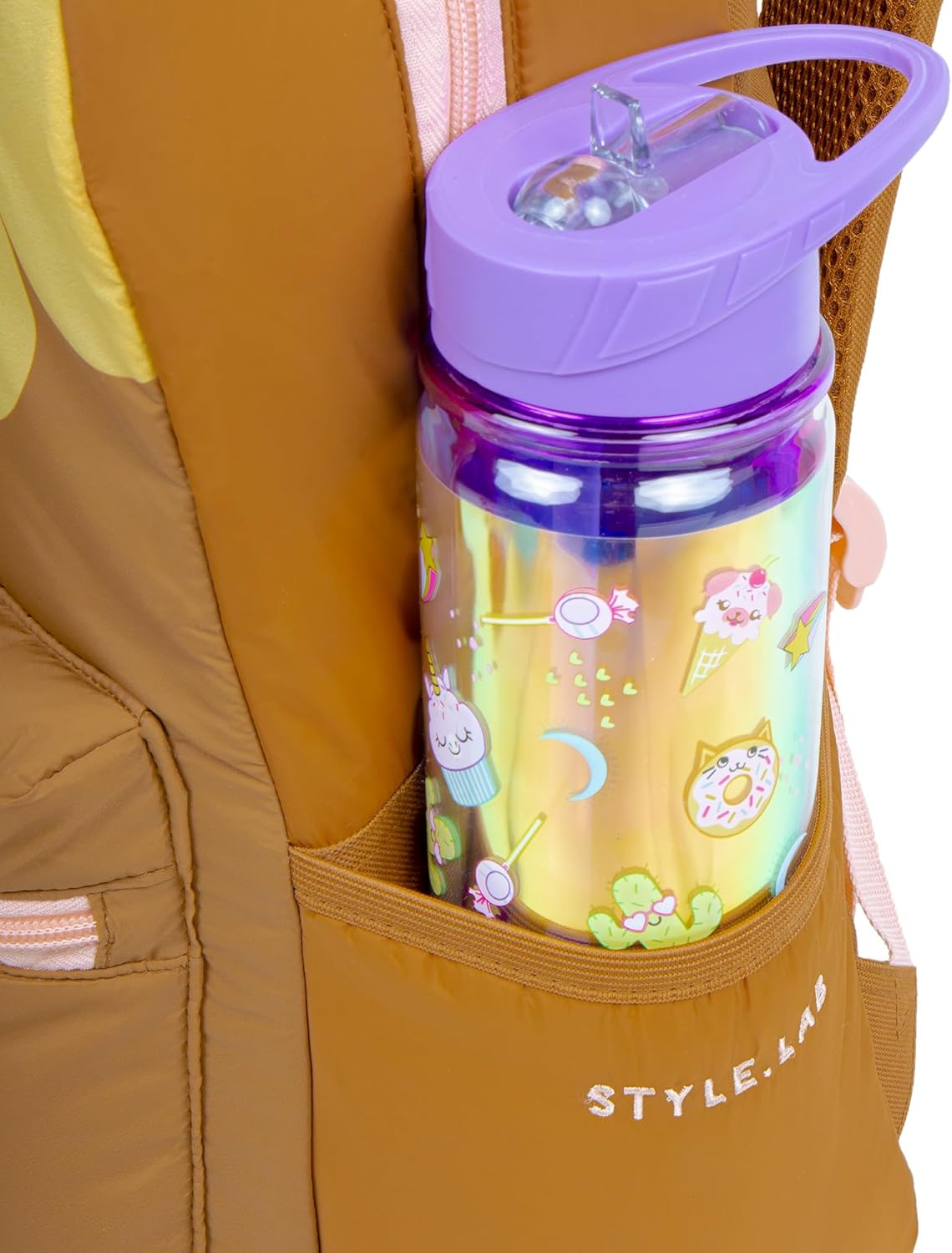 Fashion Angels Style.Lab Backpack for Kids, Travel Bookbag with Cute Puffer Detail & Daisy Design, Ideal for Girls & Boys in School