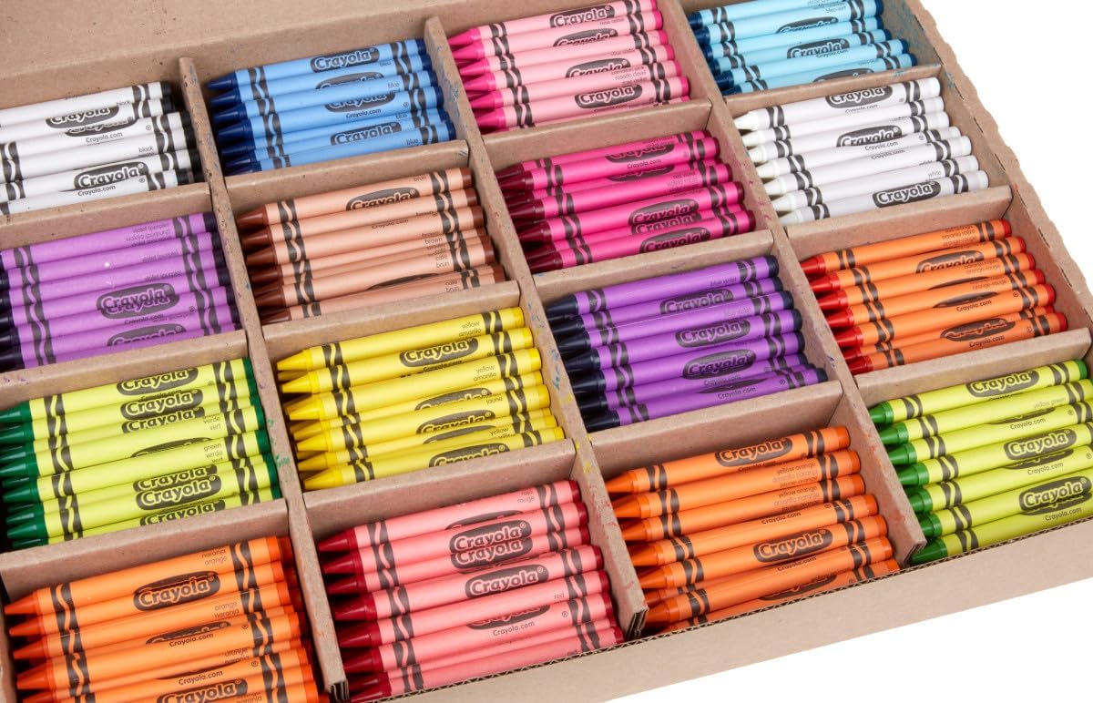 Crayola Bulk Crayon Classpack - 800ct (16 Colors), Back to School Essentials, Kids Crayons, Arts & Crafts Supplies Teacher Classroom Must Haves, Ages 3+