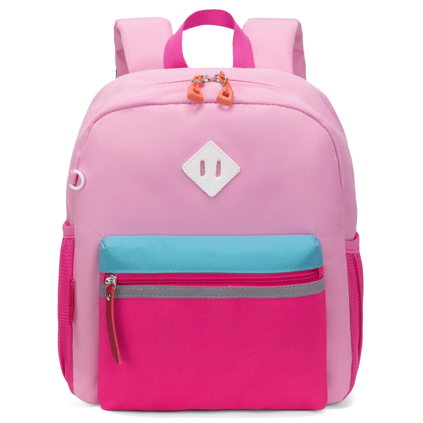 HawLander Little Kids Backpack for Girls Toddler School Bag Fits 3 to 6 years old, 15 inch, Pink