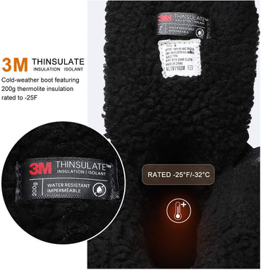 ALEADER Men's Waterproof Winter Snow Boots Thinsulate