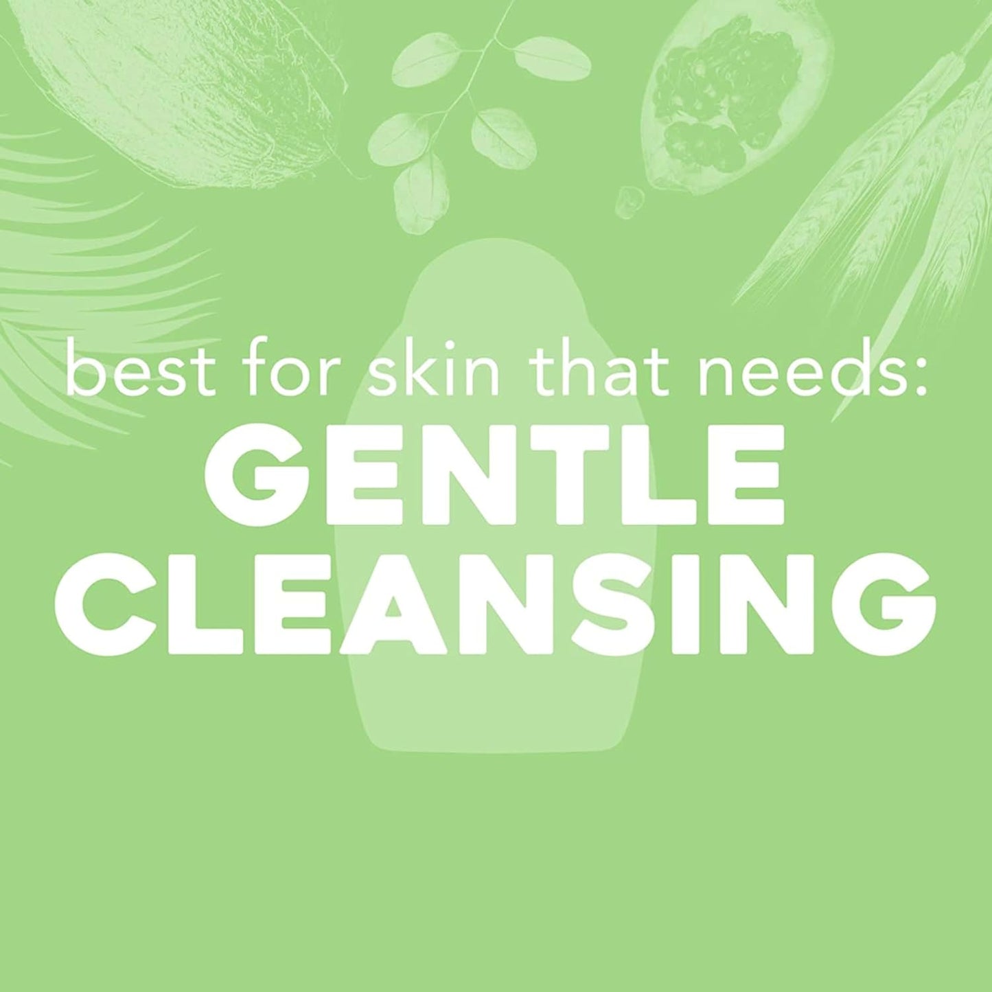 OGX Sensitive + Pink Sea Salt & Rosewater Sulfate-Free Soothing Body Scrub with Healing Rose Quartz, Gentle Exfoliating Daily Body Wash to Soften & Smooth Skin, 19.5 Fl Oz