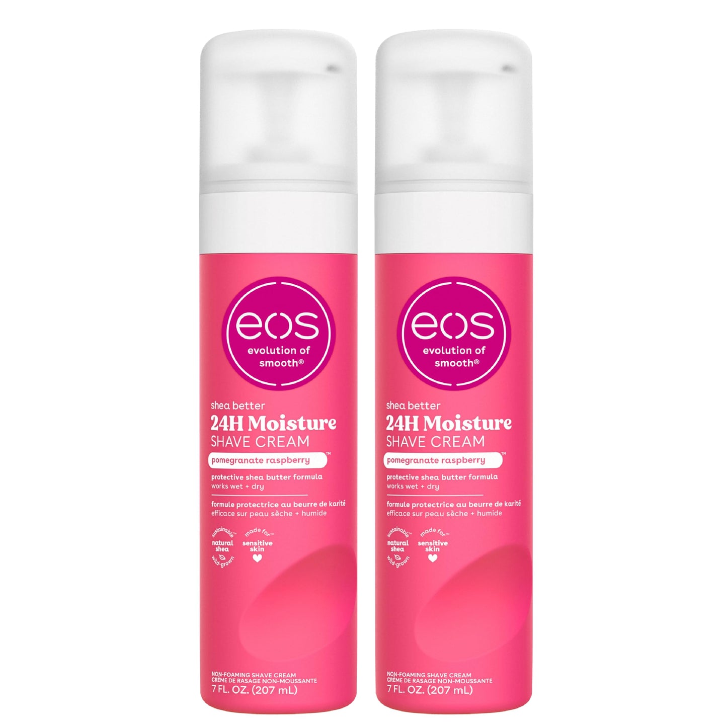 eos Shea Better Women's Shave Cream- Vanilla Bliss, Shea Butter Skin Care, Shaving Cream for Women, 14 fl oz, 2-Pack