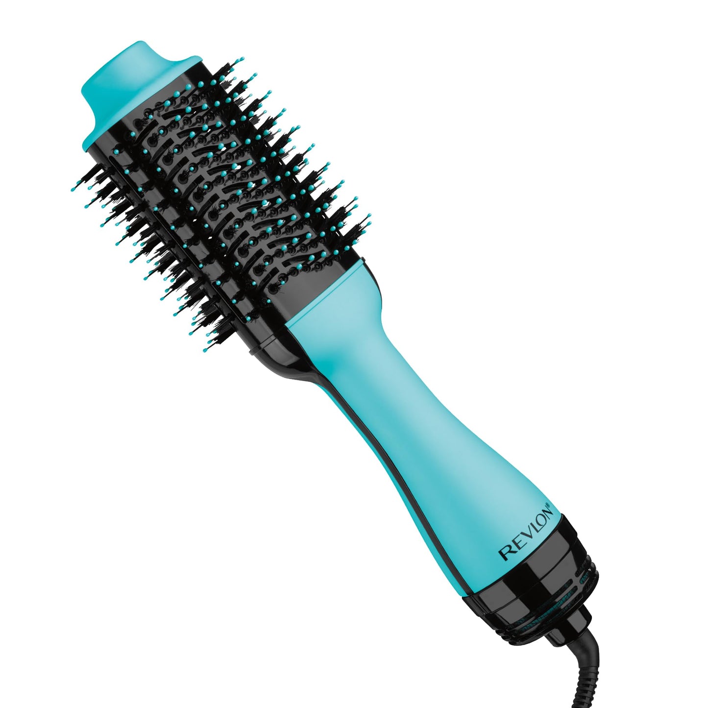 REVLON One-Step Volumizer Hair Dryer and Styler, for Less Frizz, More Shine, and Reduced Heat Damage for Salon Style Round Brush for Blowout, Black (Amazon Exclusive)