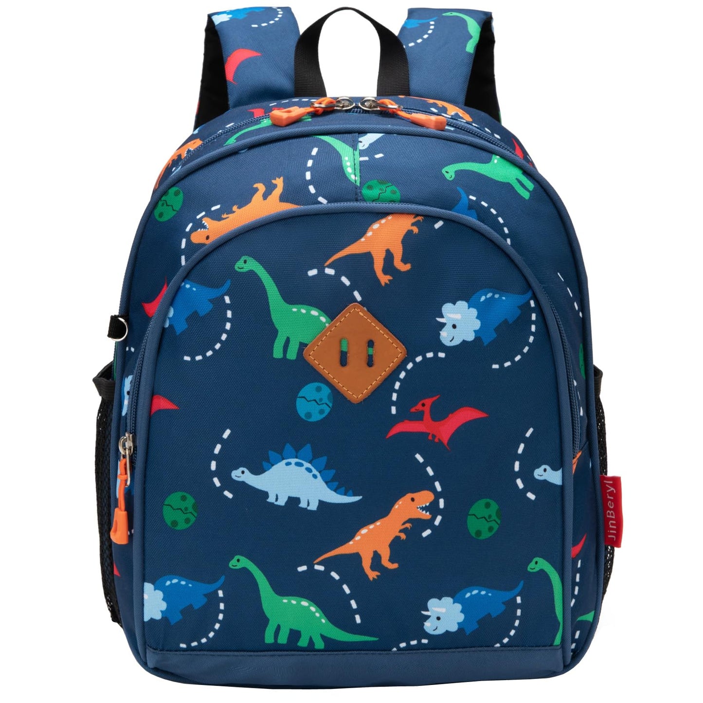 Toddler Backpack Boys, 15 Inch Kids Backpack for Preschool or Kindergarten, Dinosaur Green