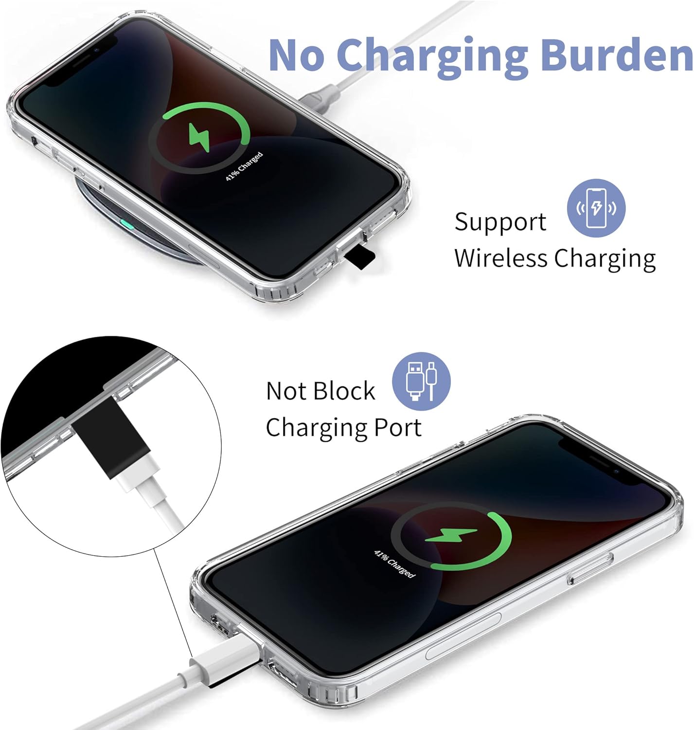 CACOE Cell Phone Lanyard 2 Pcs-1 Pcs Adjustable Neck Strap,1 Pcs Wrist Strap,2 Pcs Pads,Universal Crossbody,Multifuctional Compatible with Most Smartphones(Black)