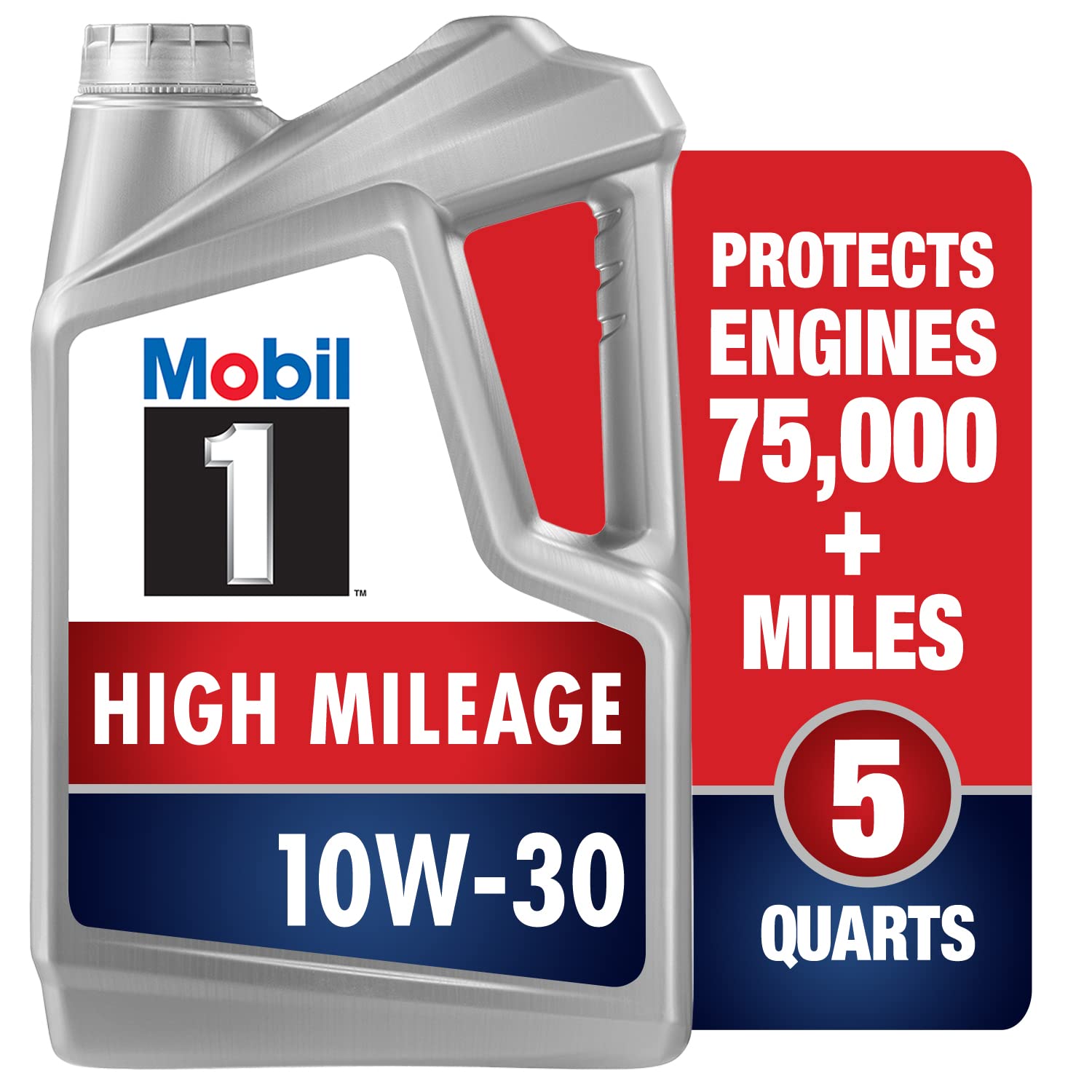 Mobil 1 Advanced Full Synthetic Motor Oil 5W-30, 5 Quart