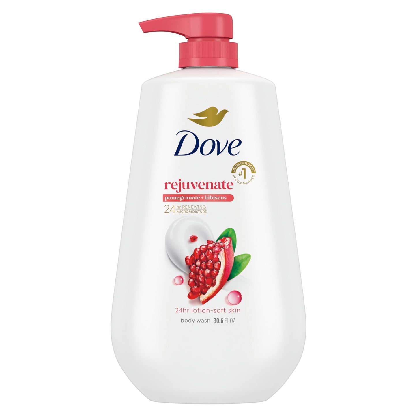 Dove Body Wash Deep Moisture for 24hr Lotion-Soft Skin Moisture Moisturizing Skin Cleanser with No Sulfates No Parabens 30.6 oz