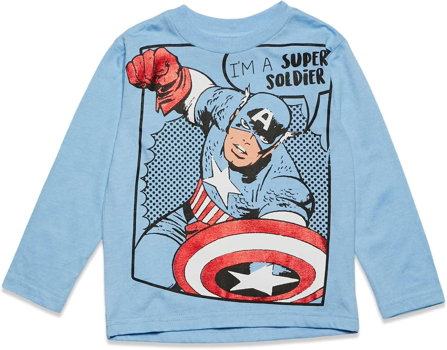 Marvel Avengers 4 Pack Long Sleeve T-Shirts Toddler to Big Kid