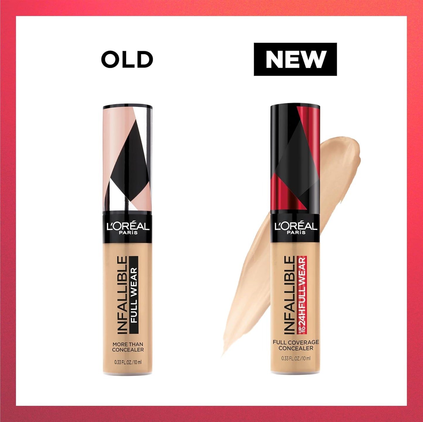 L'Oreal Paris Makeup Infallible Full Wear Waterproof Matte Concealer, Full Coverage, Ivory, 0.33 fl. oz.