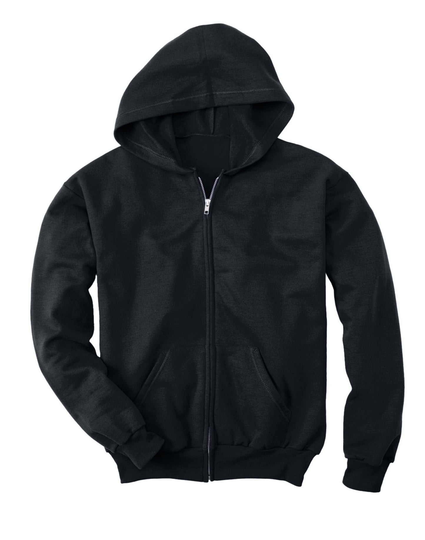 Hanes Boys' EcoSmart Full Zip Hooded Jacket, Navy, Large