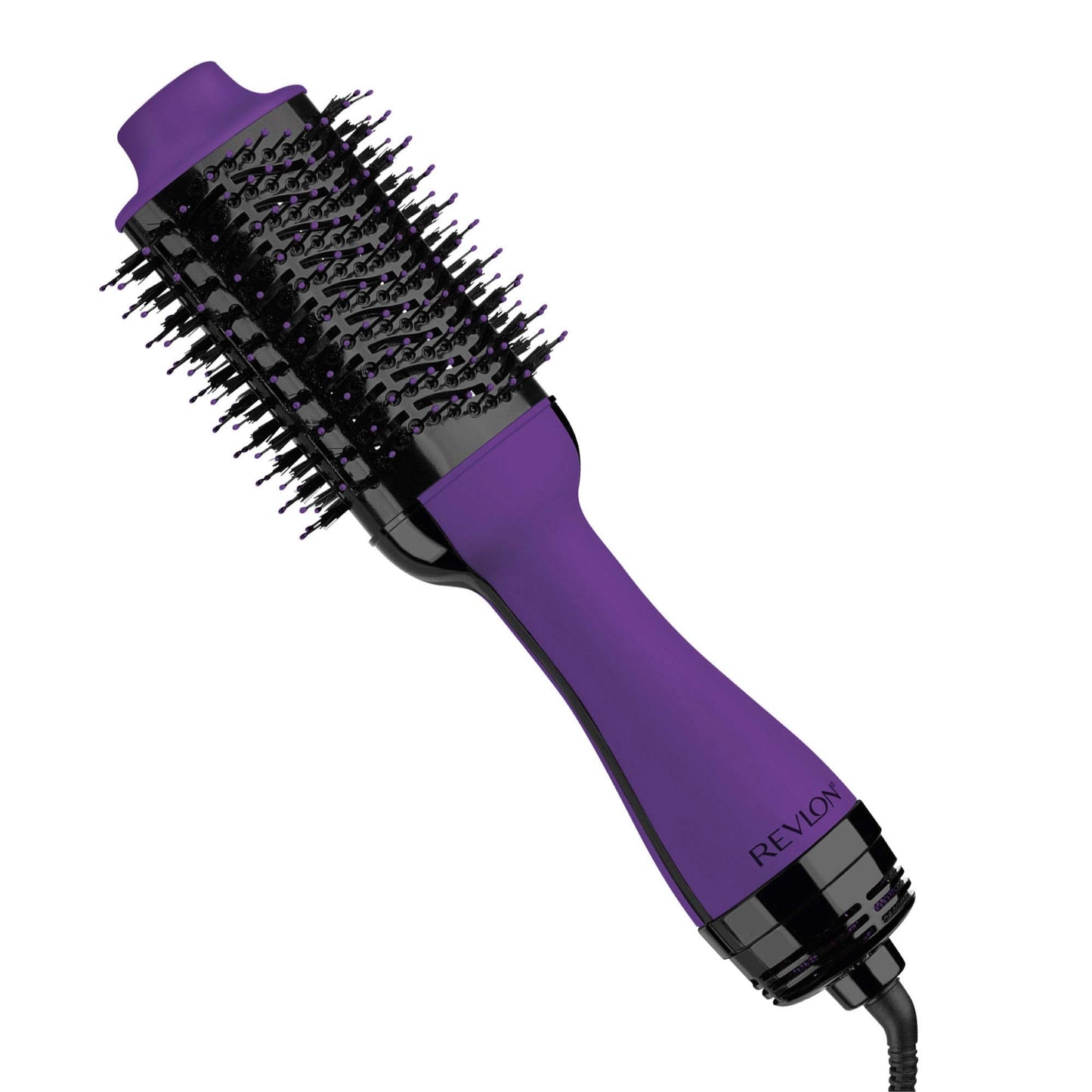 REVLON One-Step Volumizer Hair Dryer and Styler, for Less Frizz, More Shine, and Reduced Heat Damage for Salon Style Round Brush for Blowout, Black (Amazon Exclusive)