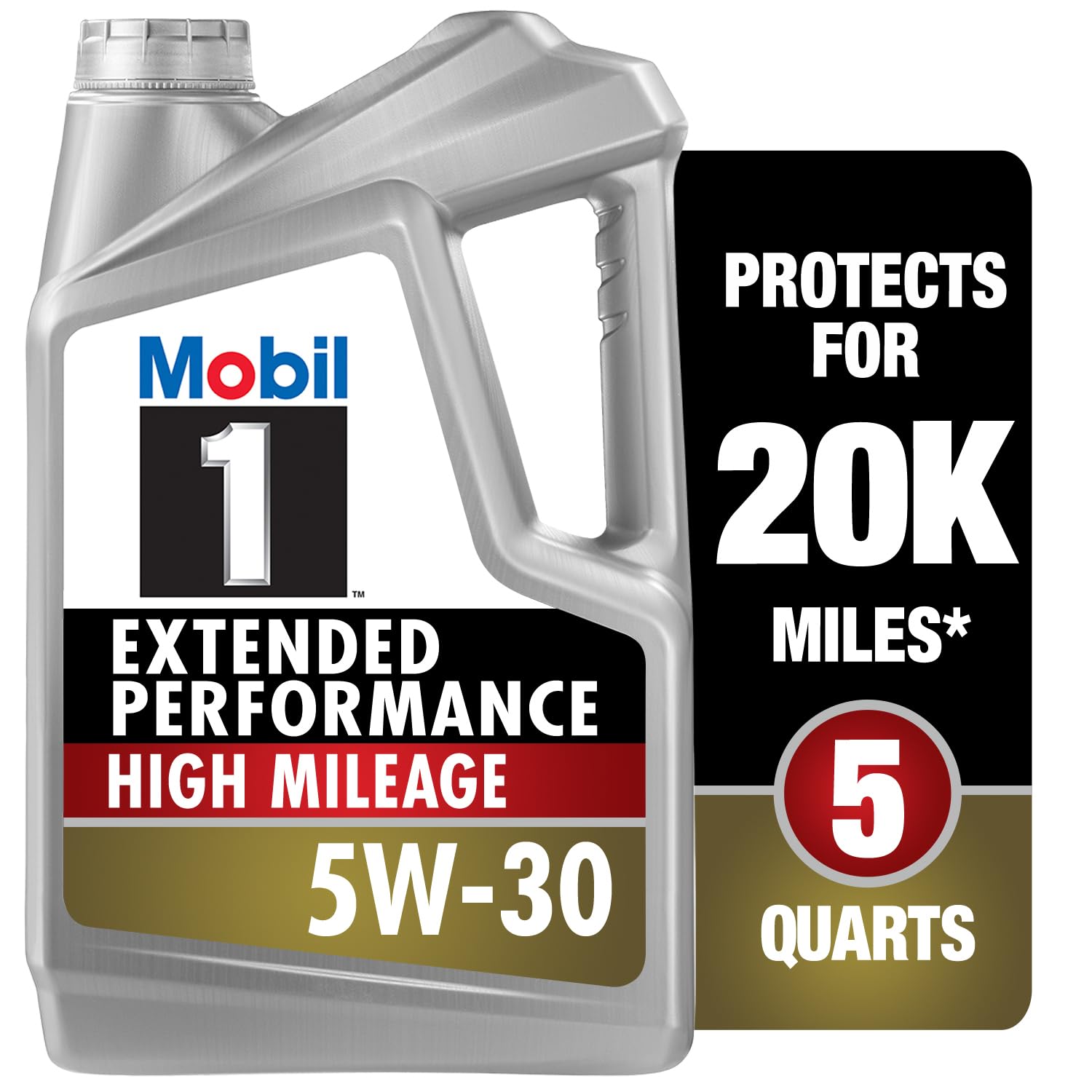 Mobil 1 Advanced Full Synthetic Motor Oil 5W-30, 5 Quart