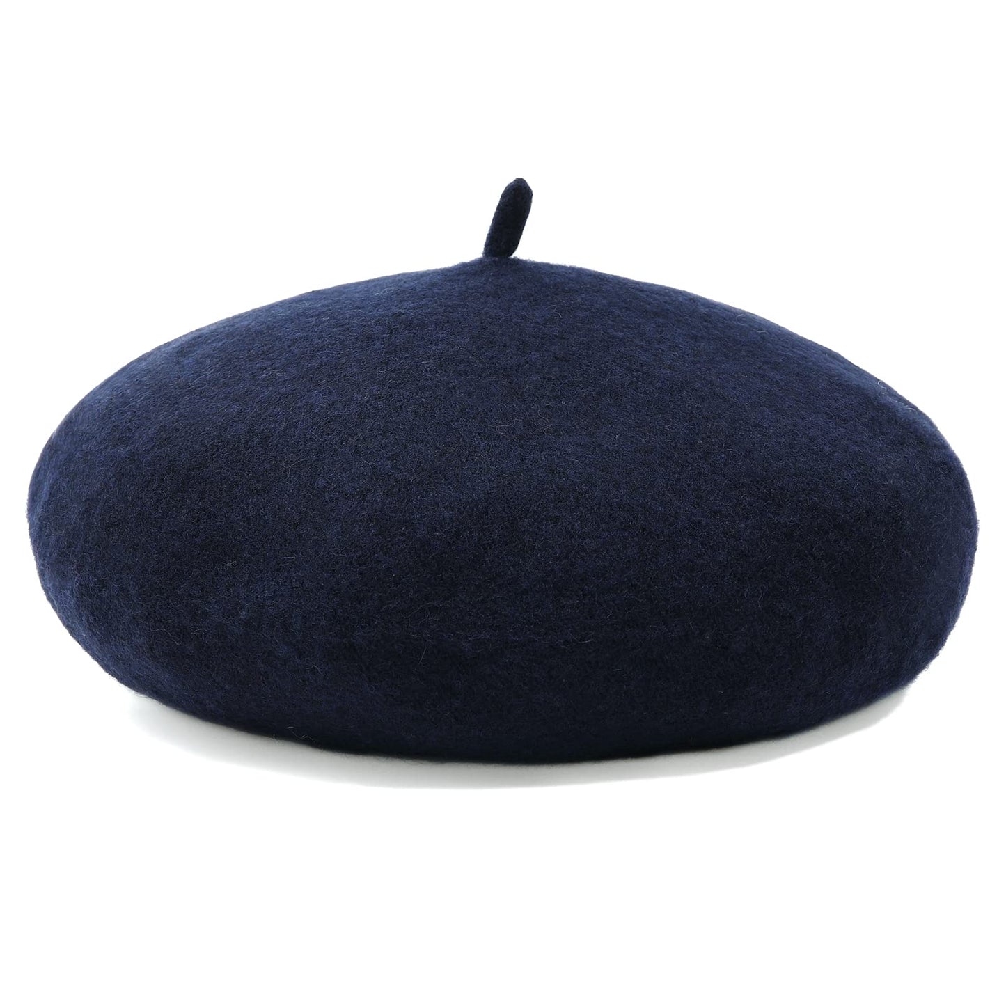 Women French Wool Beret Hats - Solid Color Classic Beanie Winter Cap