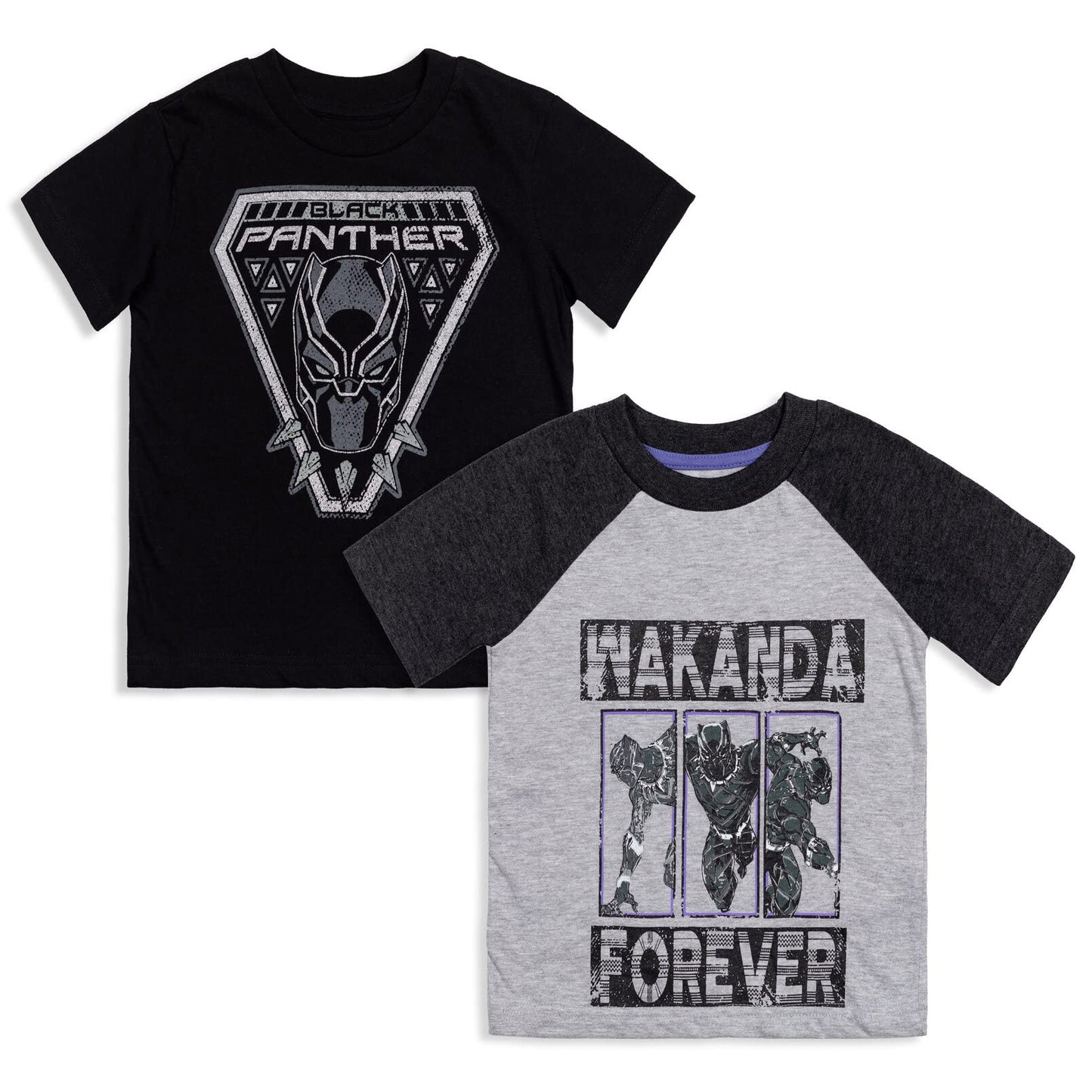 Marvel 2 Pack T-Shirts Toddler to Big Kid Sizes (2T - 18-20)