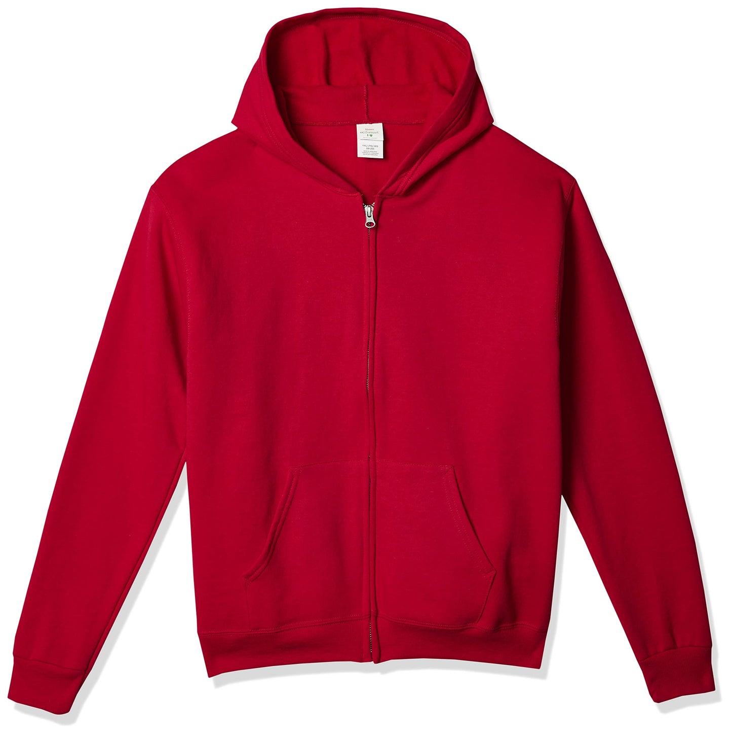 Hanes Boys' EcoSmart Full Zip Hooded Jacket, Navy, Large