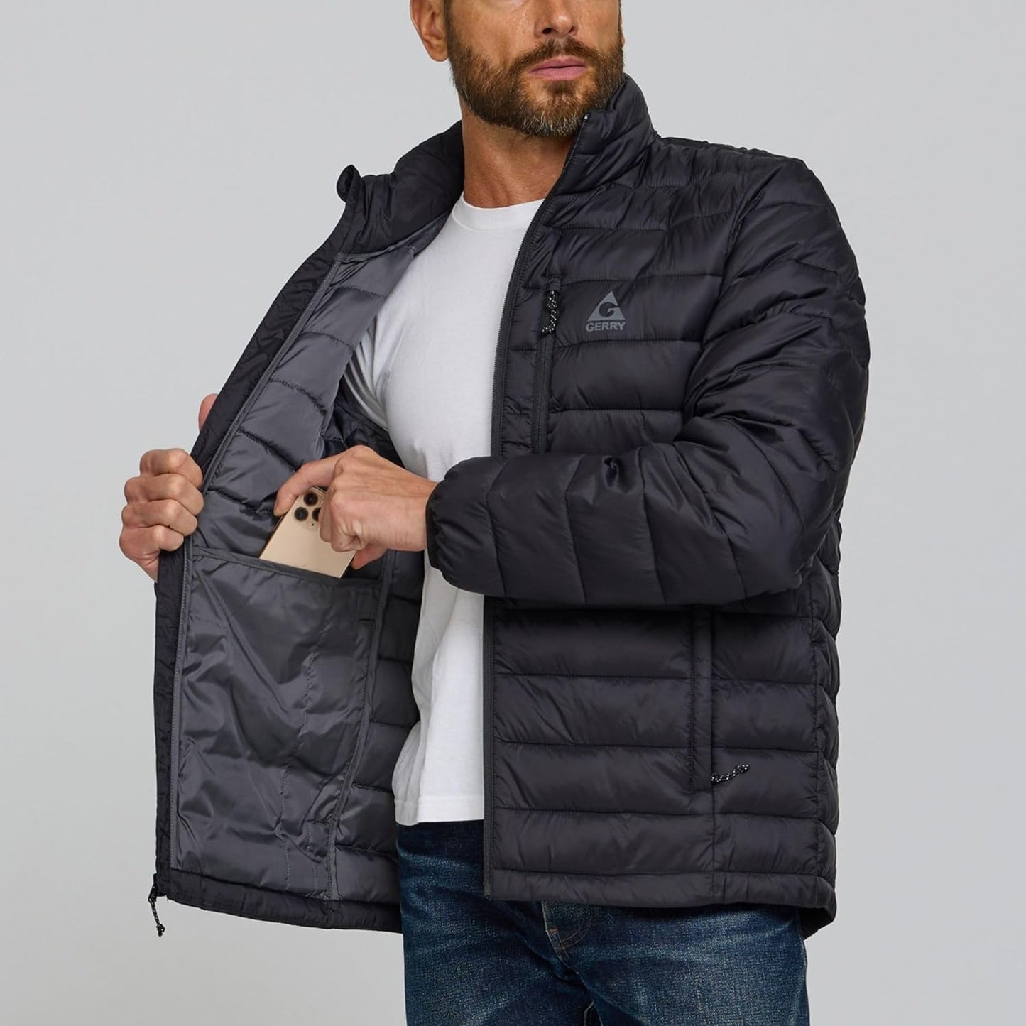 Gerry Packable Puffer Jacket Men, Warm Lightweight Winter Jackets for Men