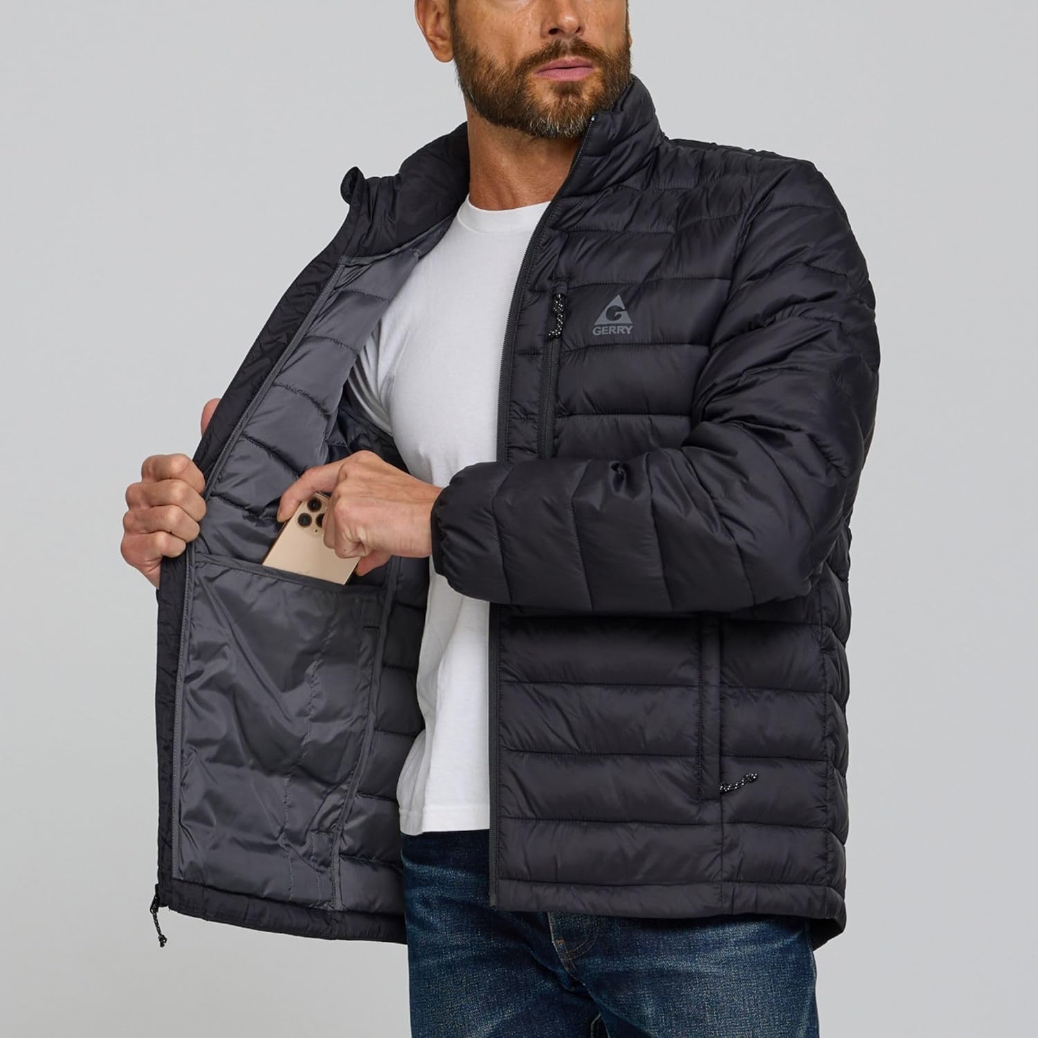 Gerry Packable Puffer Jacket Men, Warm Lightweight Winter Jackets for Men