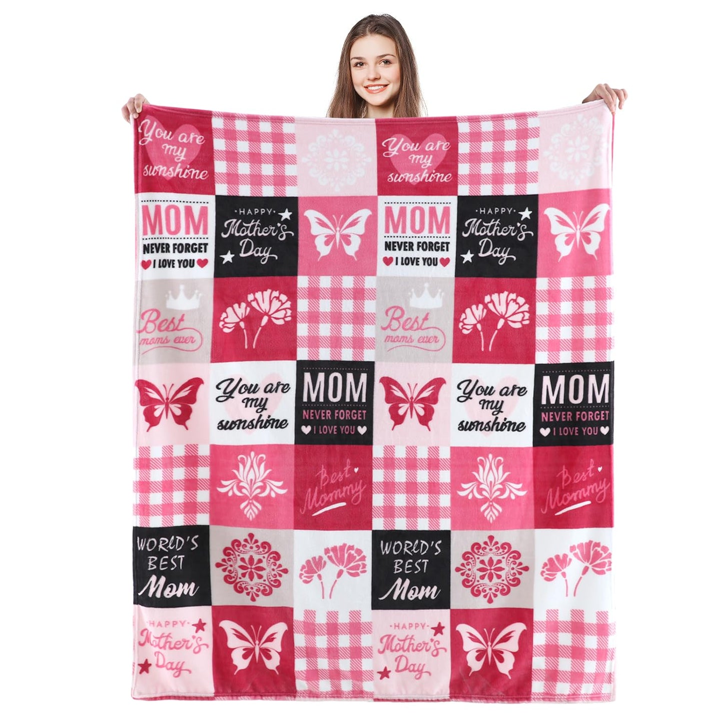 SOCHOW Halloween Jacquard Throw Blanket, Fuzzy Soft Cozy Warm Pumpkin Ghost Fall Decor Holiday Blanket for Couch, Sofa and Bed, 50 x 60 Inches, Orange/Black