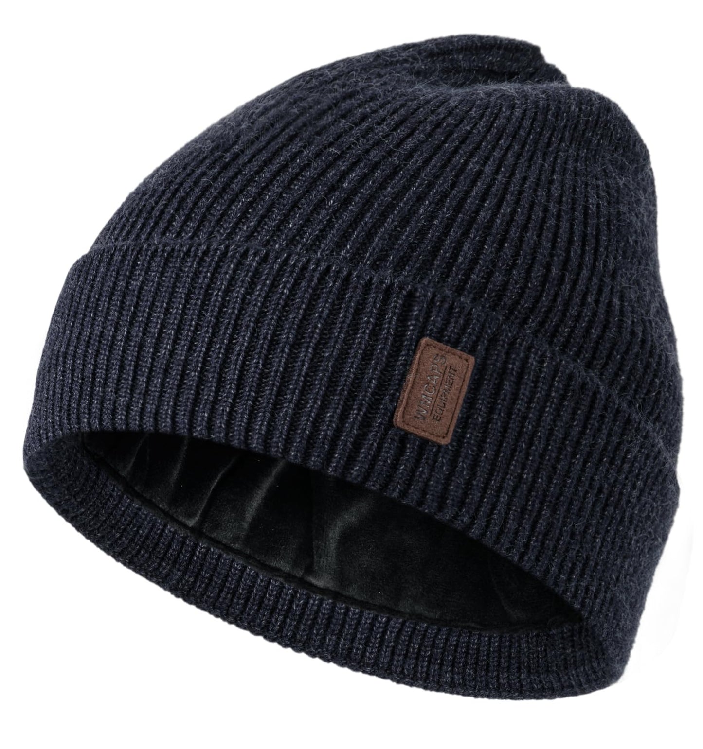 Wmcaps Winter Beanie for Men Women, Fleece Lined Beanie Soft Warm Knit Hat Ski Stocking Cuffed Cap