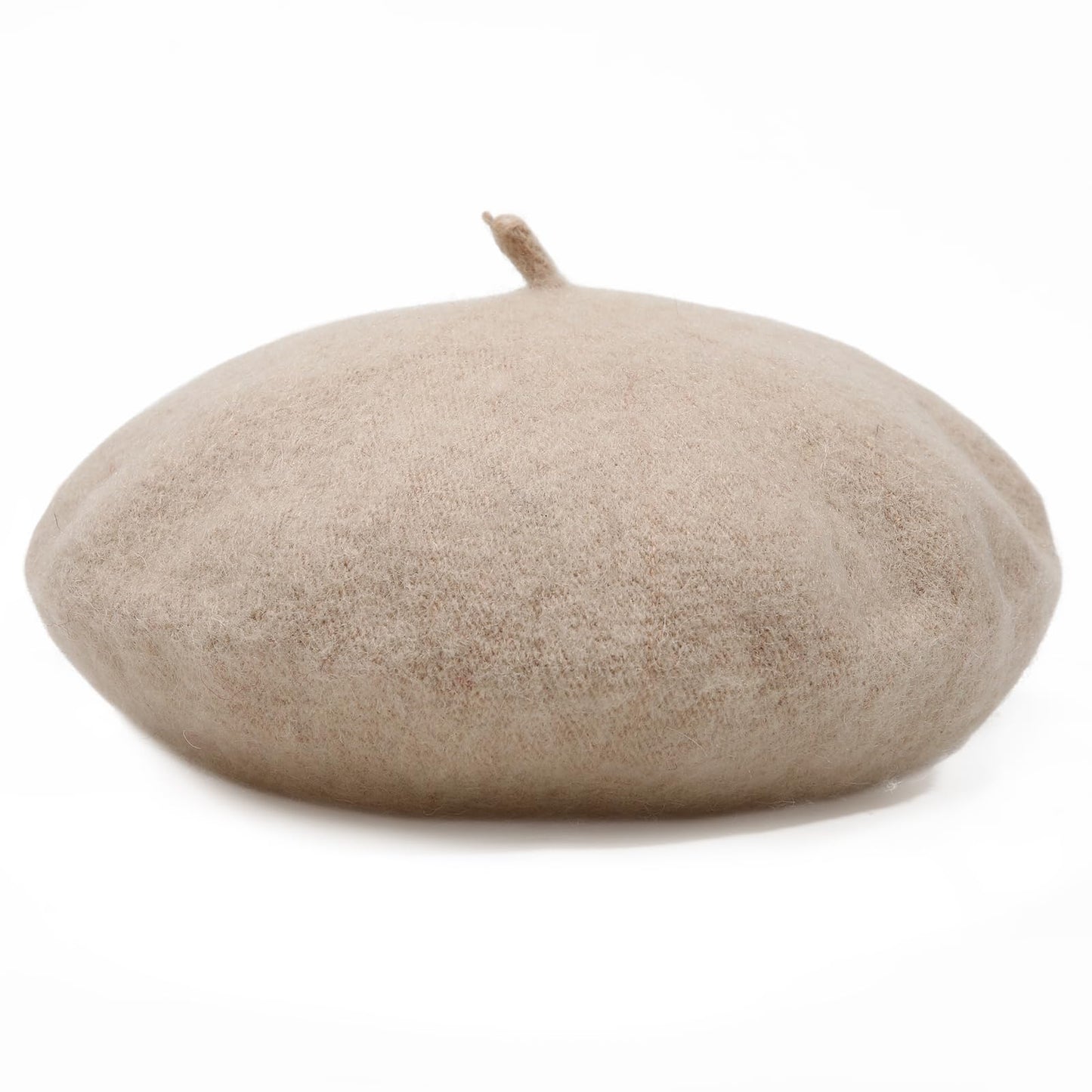 Women French Wool Beret Hats - Solid Color Classic Beanie Winter Cap