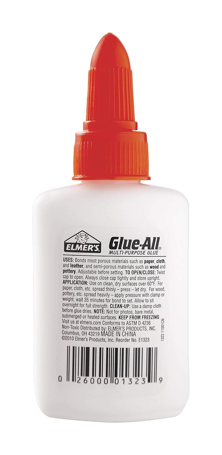 Elmer's Glue-All Multi-Purpose Glue, 1.25 Ounces, White (E1323)